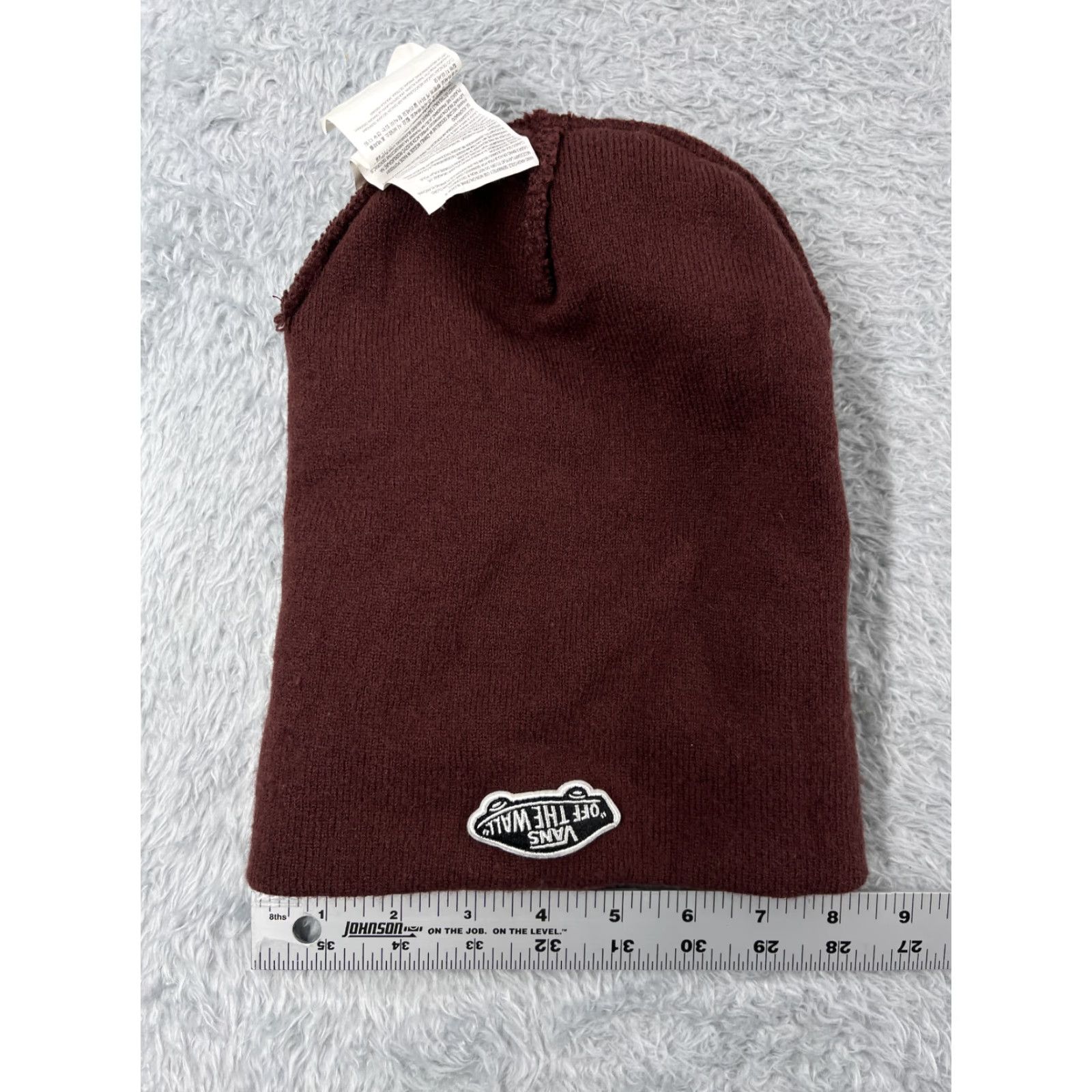 Vans VANS Beanie Hat Adult One Size Brown Knit Acrylic Blend Skater Style Mens 90s Beach Sports Classic Size ONE SIZE - 5 Thumbnail