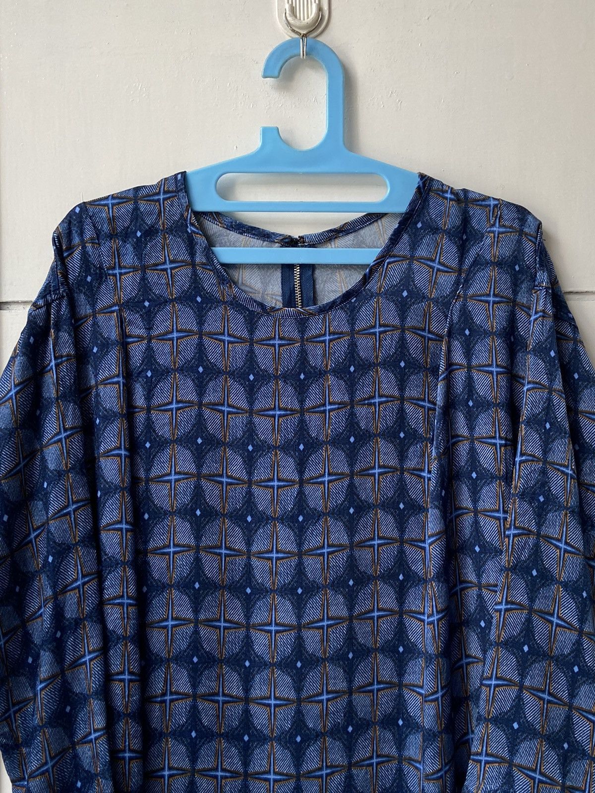 Zucca ZUCCA Motive Midi Dress Size L / US 10 / IT 46 - 17 Thumbnail