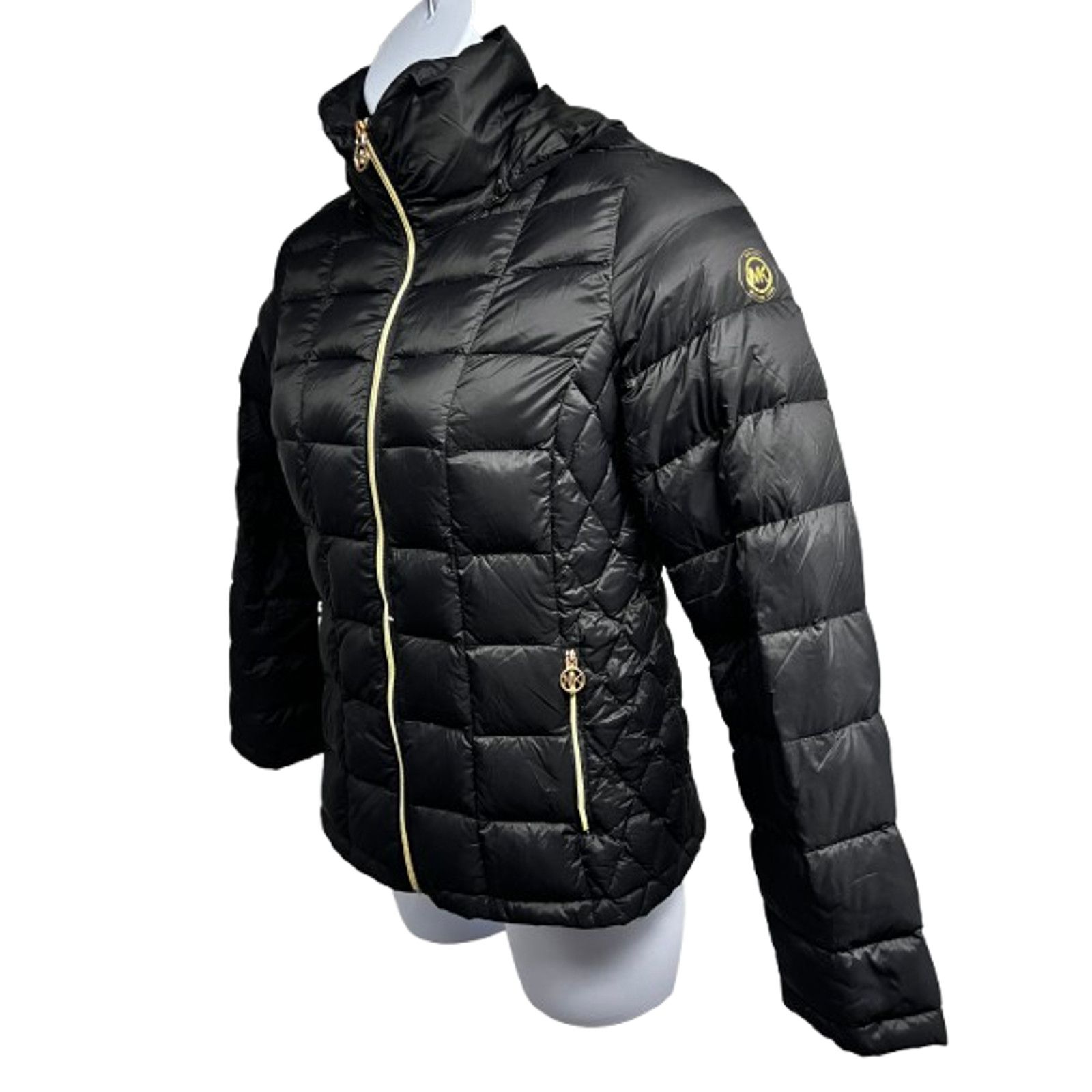 Michael Kors Michael Kors Black Down Zip Up Puffer Hooded Jacket Medium Size M / US 6-8 / IT 42-44 - 1 Thumbnail