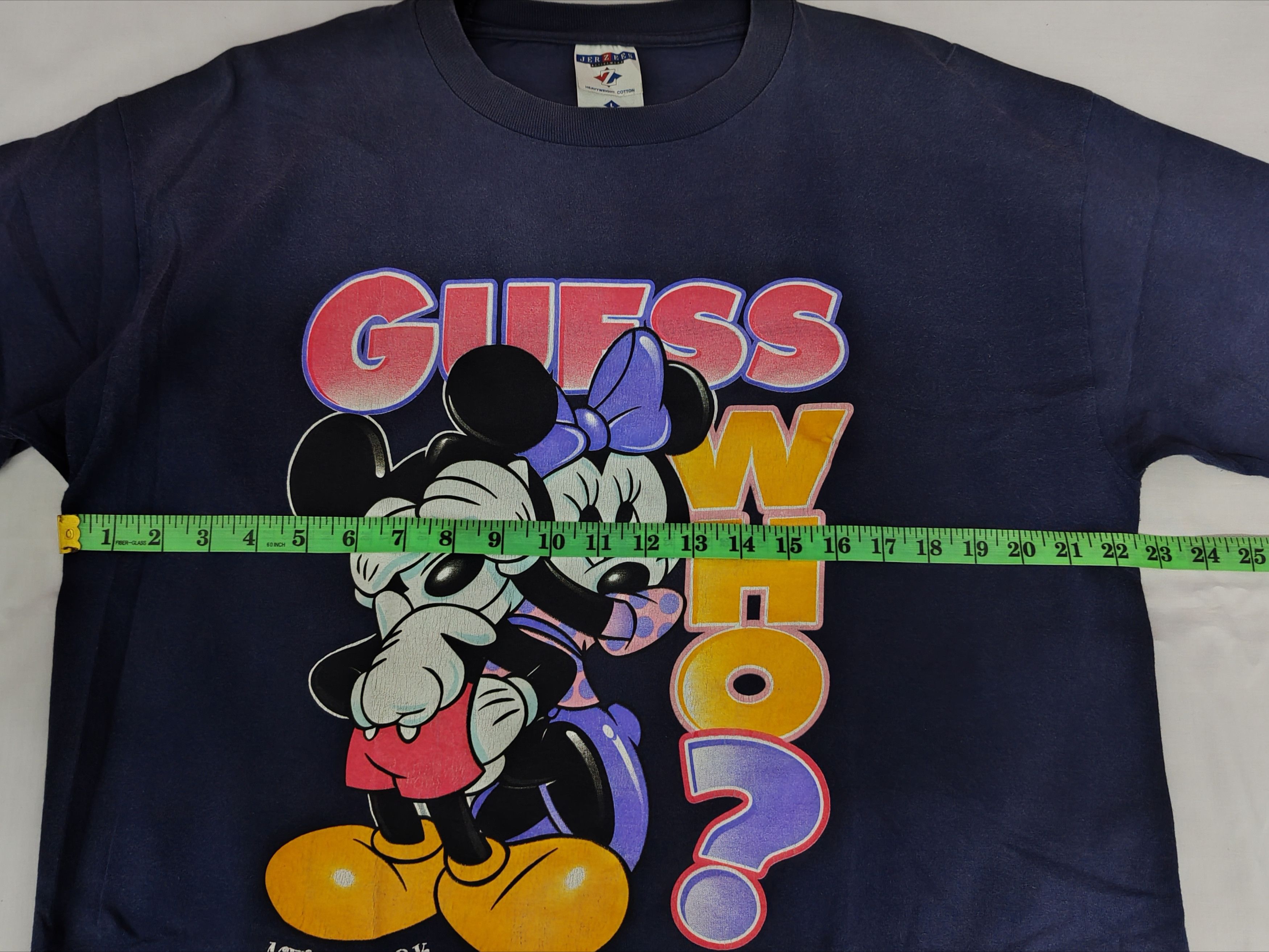Disney Vintage Mickey Minnie Guess Who? Disney Tee Cartoons Size US L / EU 52-54 / 3 - 5 Thumbnail