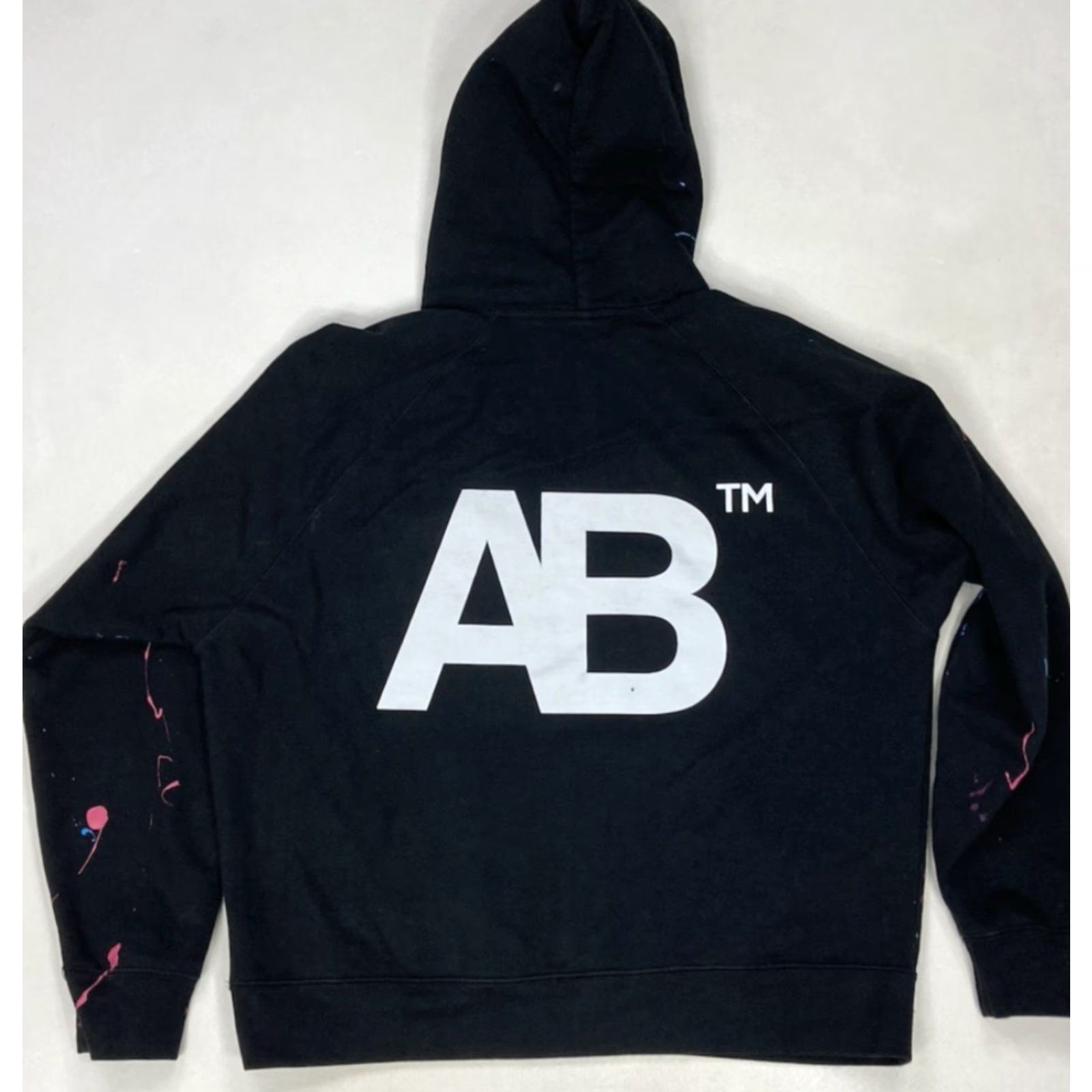 Vintage Art Beast Pullover Hoodie Men Large Graphic Print Black Logo Hooded Pockets Crew Neck Long Sleeve Fleece Cotton Knit Size US L / EU 52-54 / 3 - 3 Thumbnail