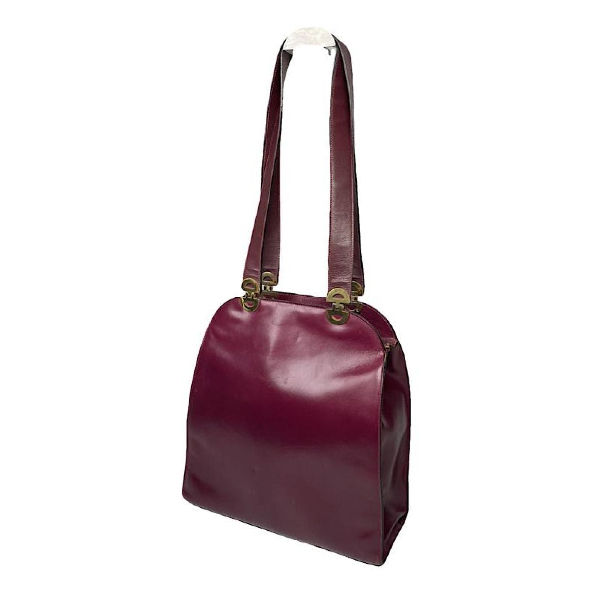 Celine Tab Bag Burgundy Patent Leather Handbag Size ONE SIZE - 1 Thumbnail