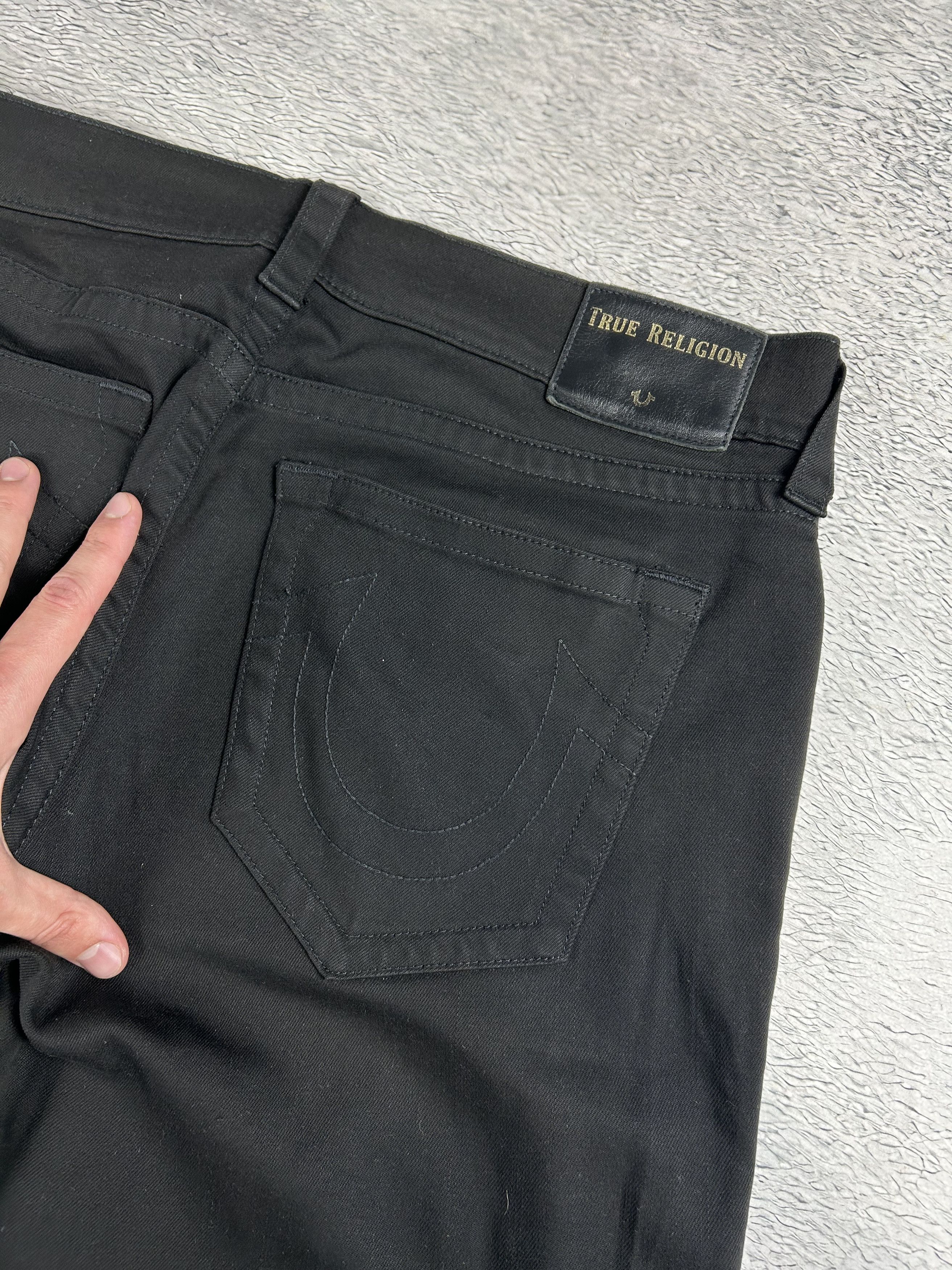 True Religion × Vintage True Religion Rocco Jeans Relaxed Skinny Black Oldmoney USA Size US 38 / EU 54 - 6 Thumbnail