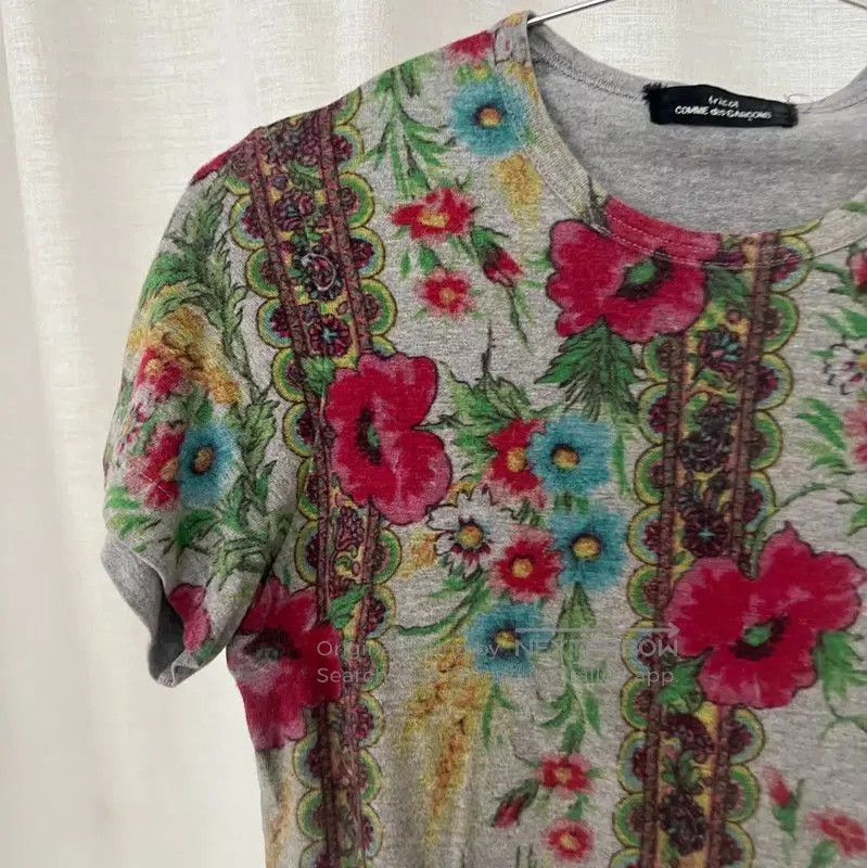 Comme des Garcons COMME des GARÇONS Floral Cotton T-Shirt . Size S / US 4 / IT 40 - 2 Thumbnail