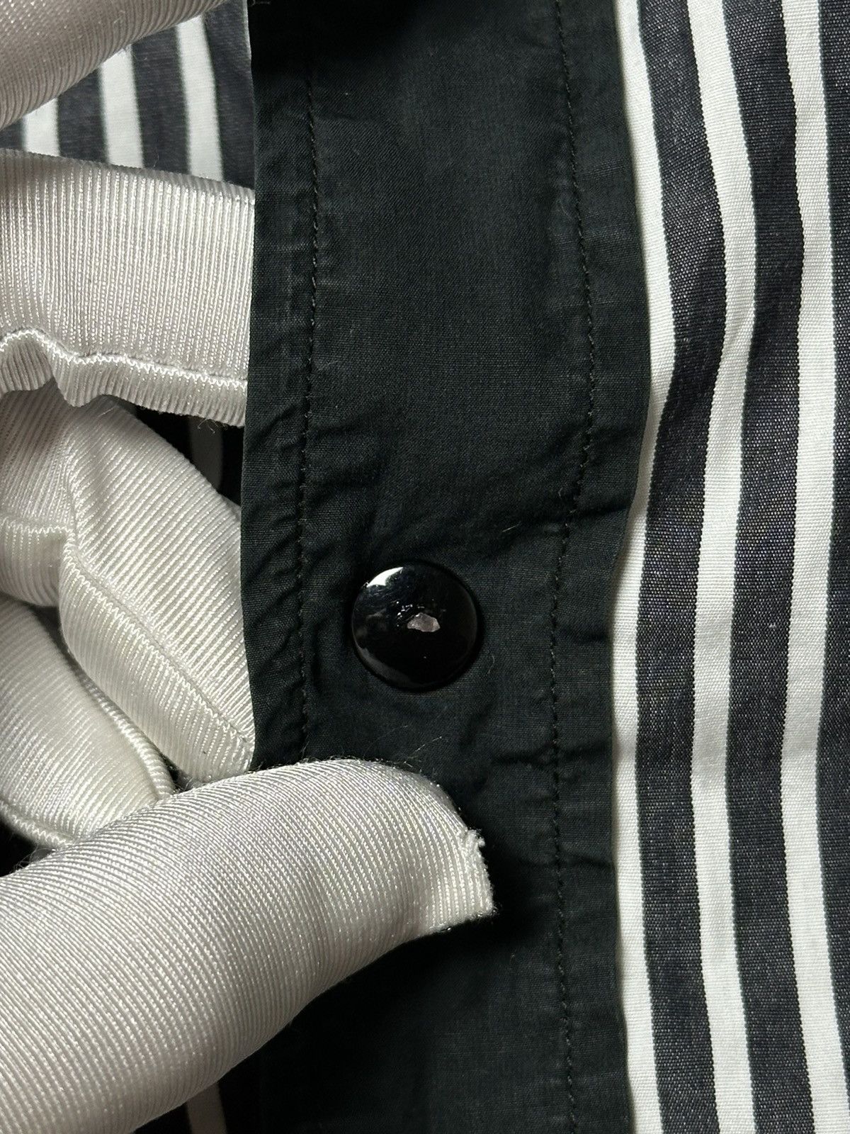 Balenciaga Vintage Balenciaga Striped Button Up Shirts Size US M / EU 48-50 / 2 - 11 Thumbnail