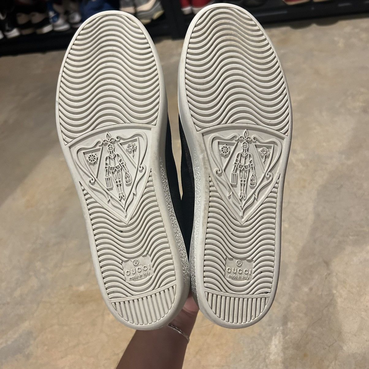Gucci Gucci GG Supreme Canvas Leather Trim High Top Sneakers US 7 Size US 7 / EU 40 - 10 Thumbnail