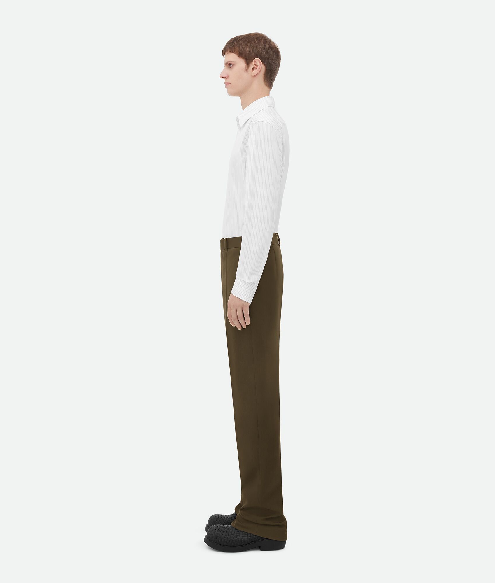 Bottega Veneta o1bcso1str0925 Grain De Poudre Trousers in Liana Size US 30 / EU 46 - 2 Thumbnail
