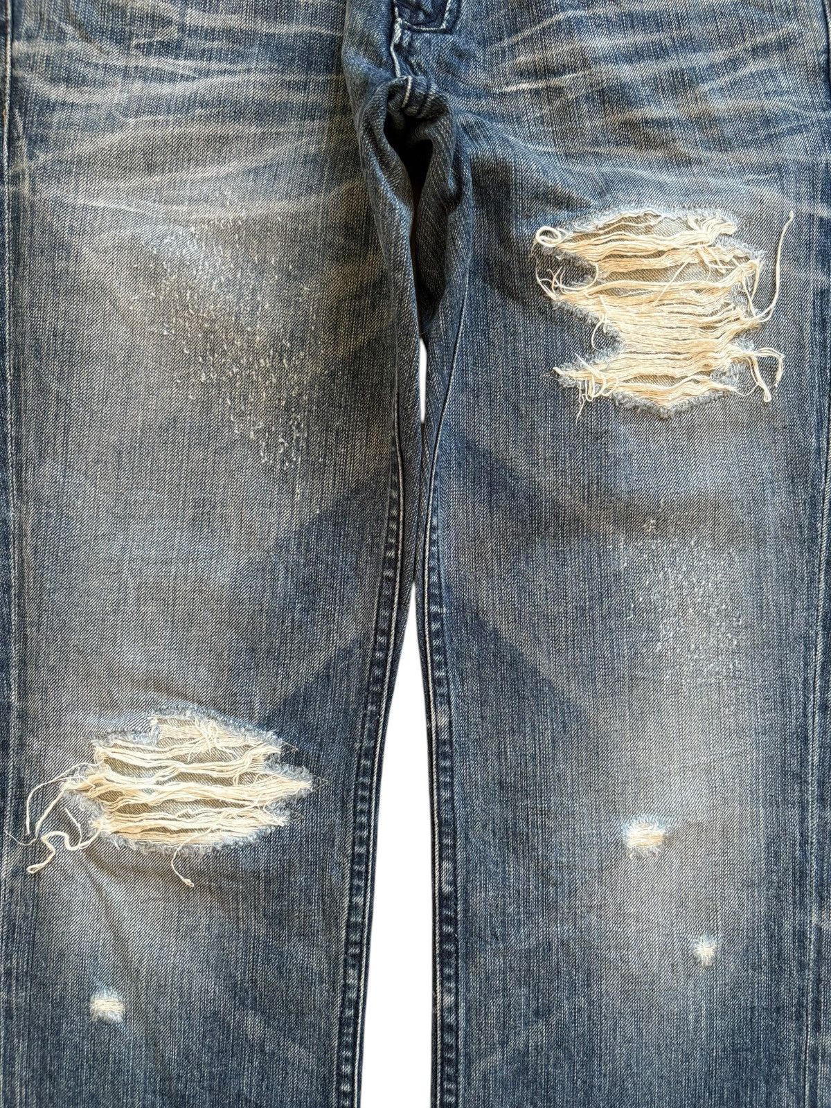 Japanese Brand Vintage Japanese Brand Patches Distressed Ripped Jeans Size 30" / US 8 / IT 44 - 5 Thumbnail