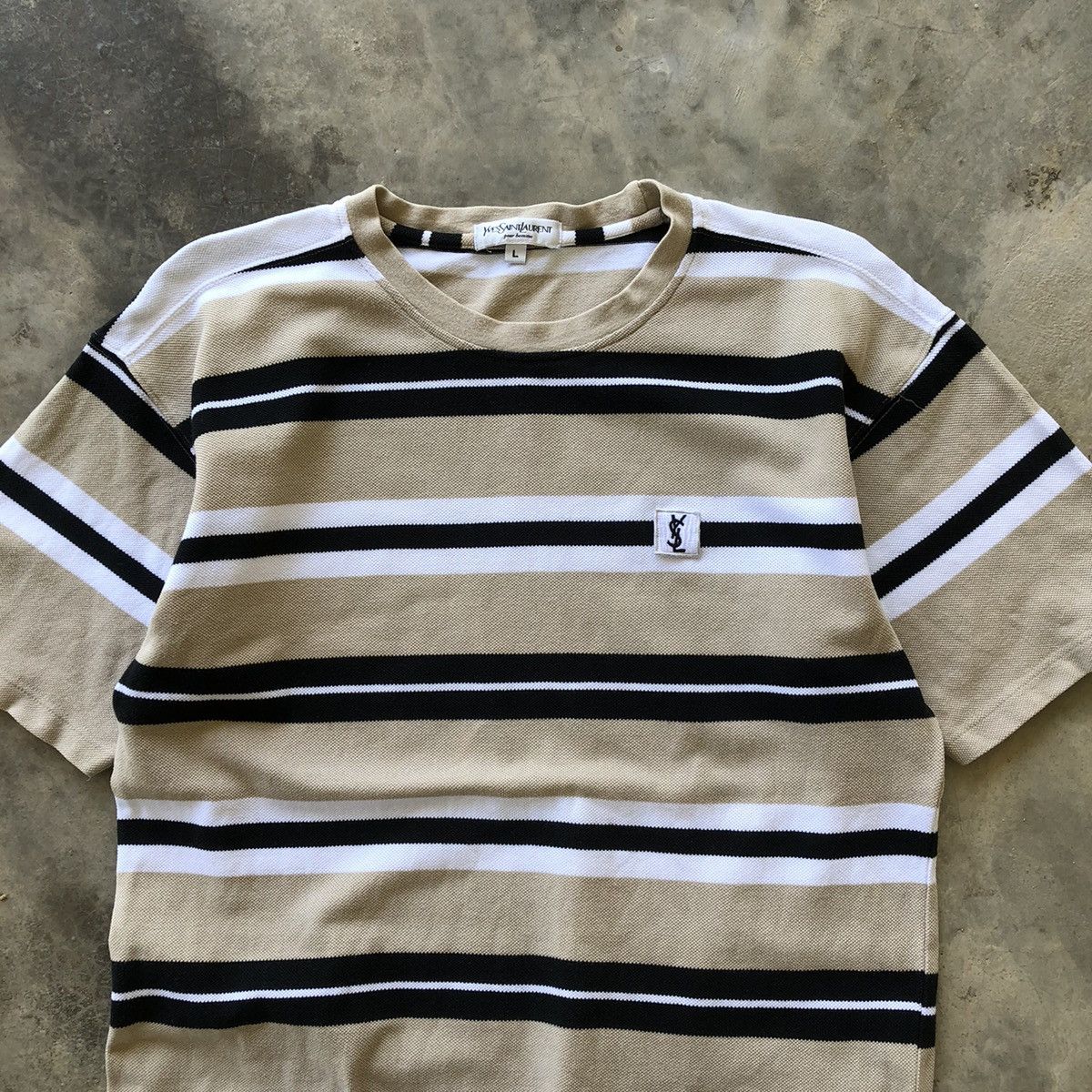 Yves Saint Laurent YSL Yves Saint Laurent Nice Stripe T-Shirt Size US L / EU 52-54 / 3 - 2 Thumbnail