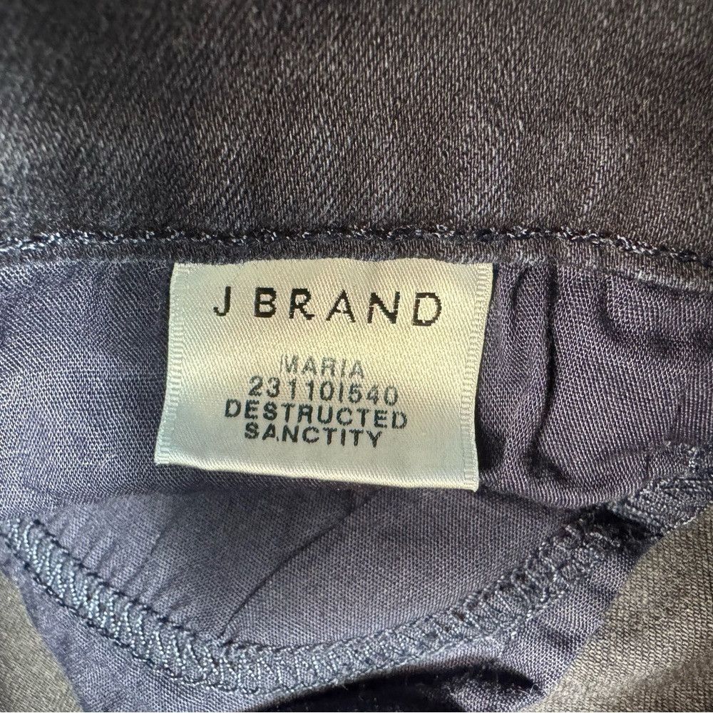 J Brand J Brand Maria High Rise Skinny Jeans In Destructed Sanctity Size 25" / US 0 / IT 36 - 7 Thumbnail