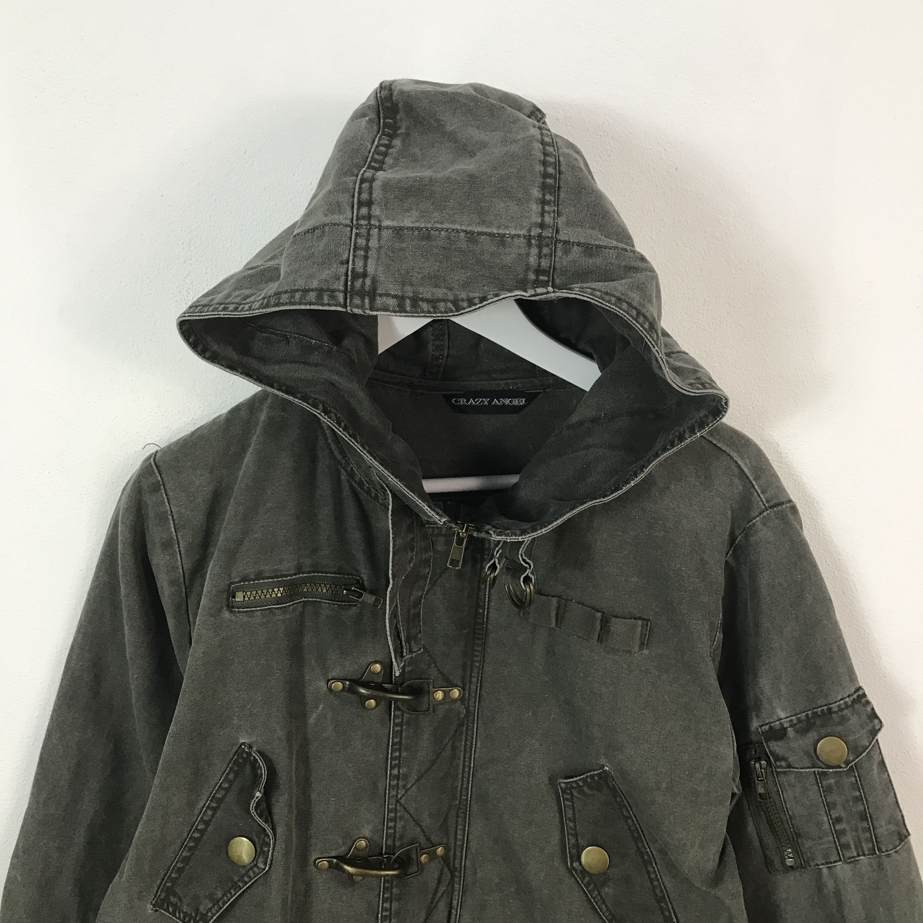 Japanese Brand × KMRii Japan crazy angel Black Faded Style Hoodie jacket Size US L / EU 52-54 / 3 - 2 Thumbnail