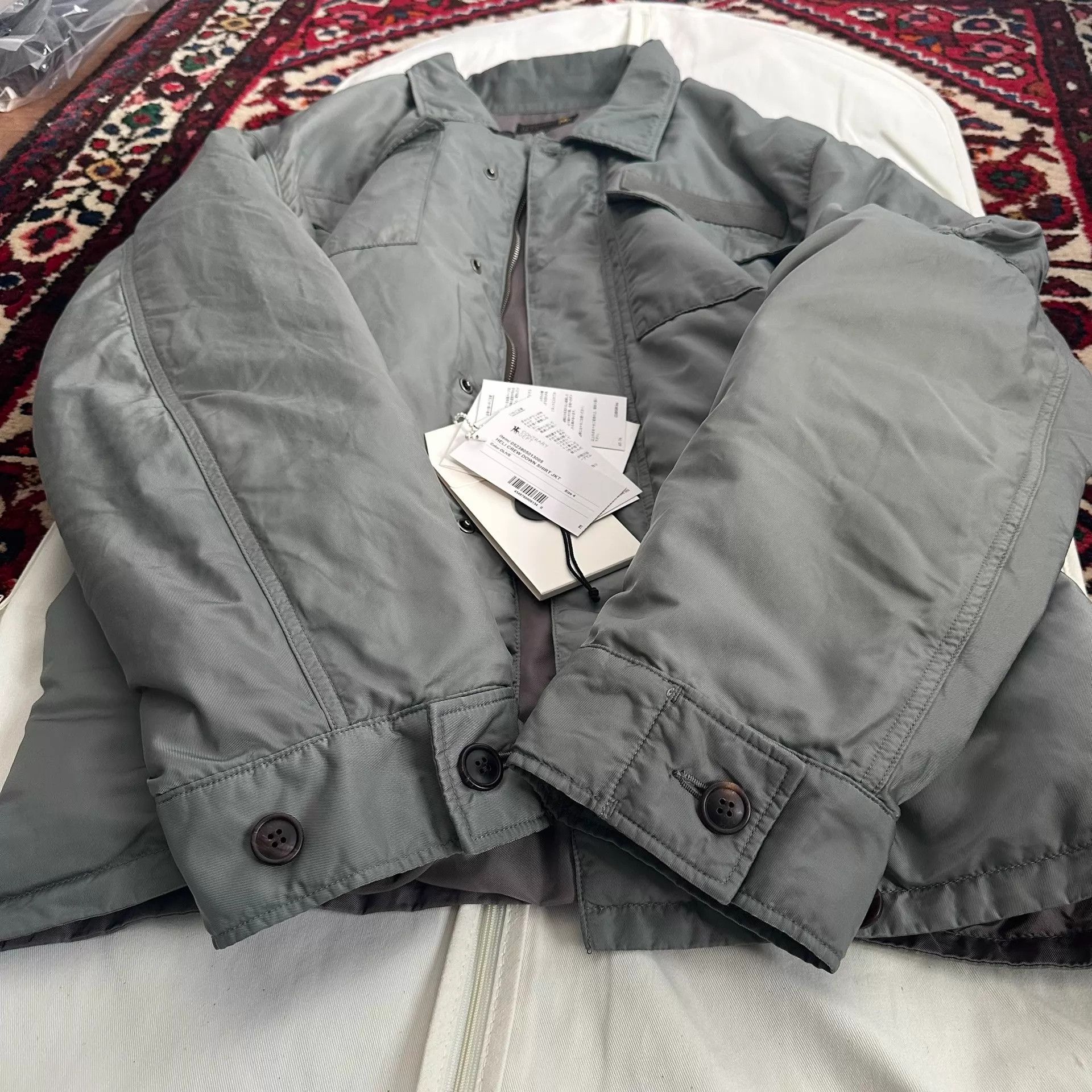 Visvim VISVIM 23AW HELI CREW DOWN SHIRT 4 MILITARY NYLON Size US XL / EU 56 / 4 - 5 Thumbnail