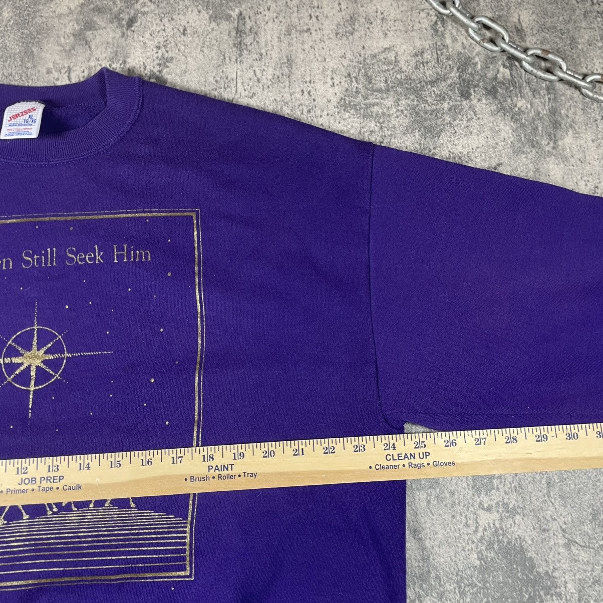 Jerzees “Wise Men Still Seek Him” Jesus Christ Christmas Pullover Size US XL / EU 56 / 4 - 6 Thumbnail