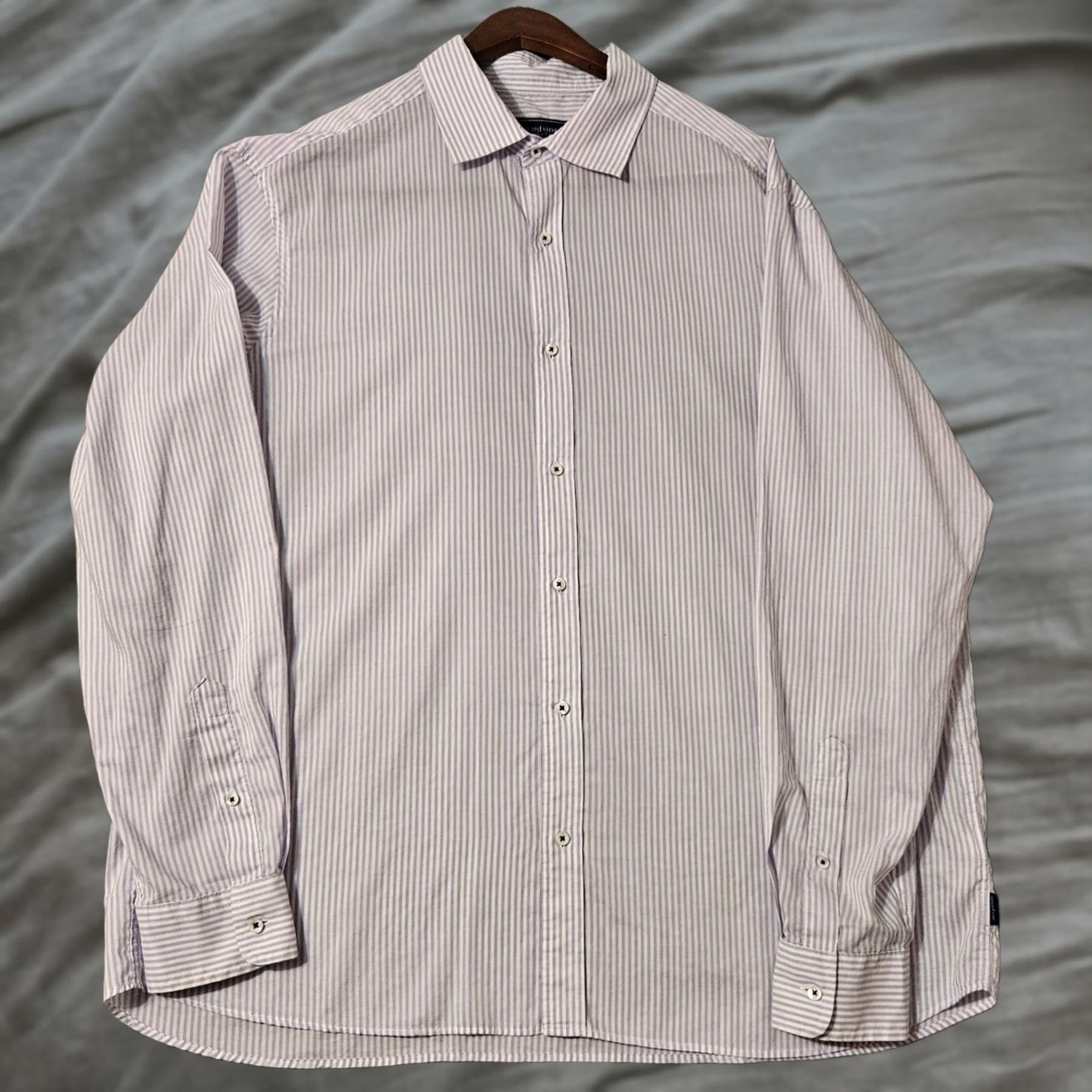 Vineyard Vines Vineyard Vines Shirt Mens XL Striped Silk Blend Soft Lightweight Button Front Size US XL / EU 56 / 4 - 1 Thumbnail