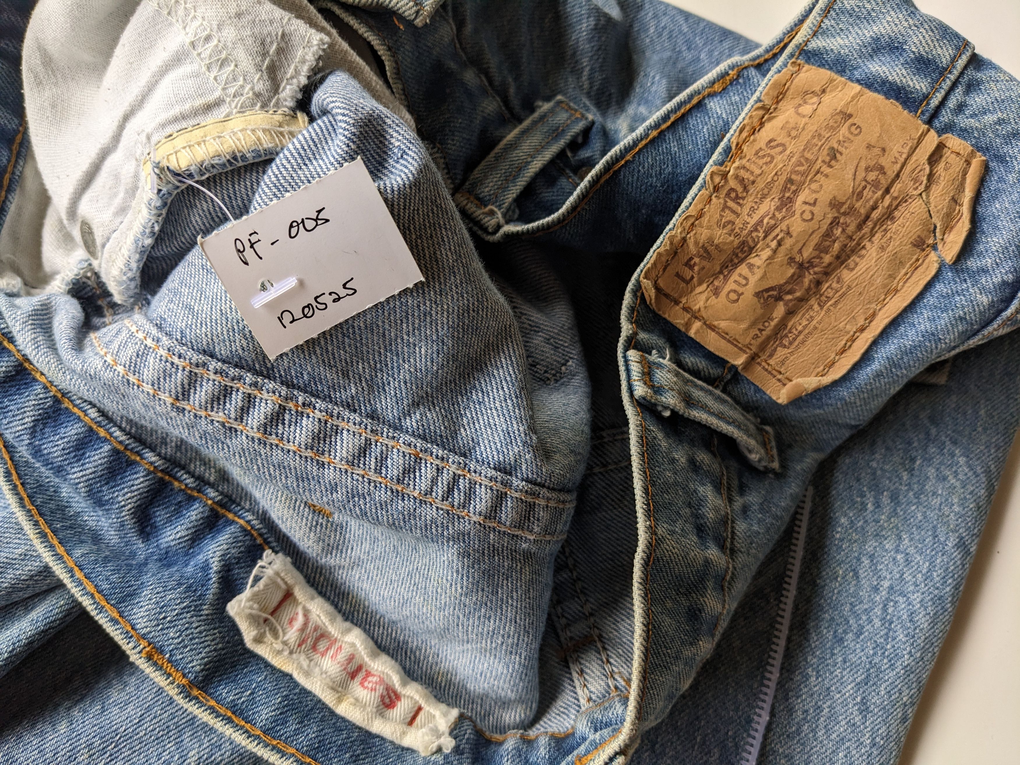 LVC × Levi's × Vintage Vintage 80s Levi's Orange tab flare patchwork Size US 32 / EU 48 - 13 Thumbnail
