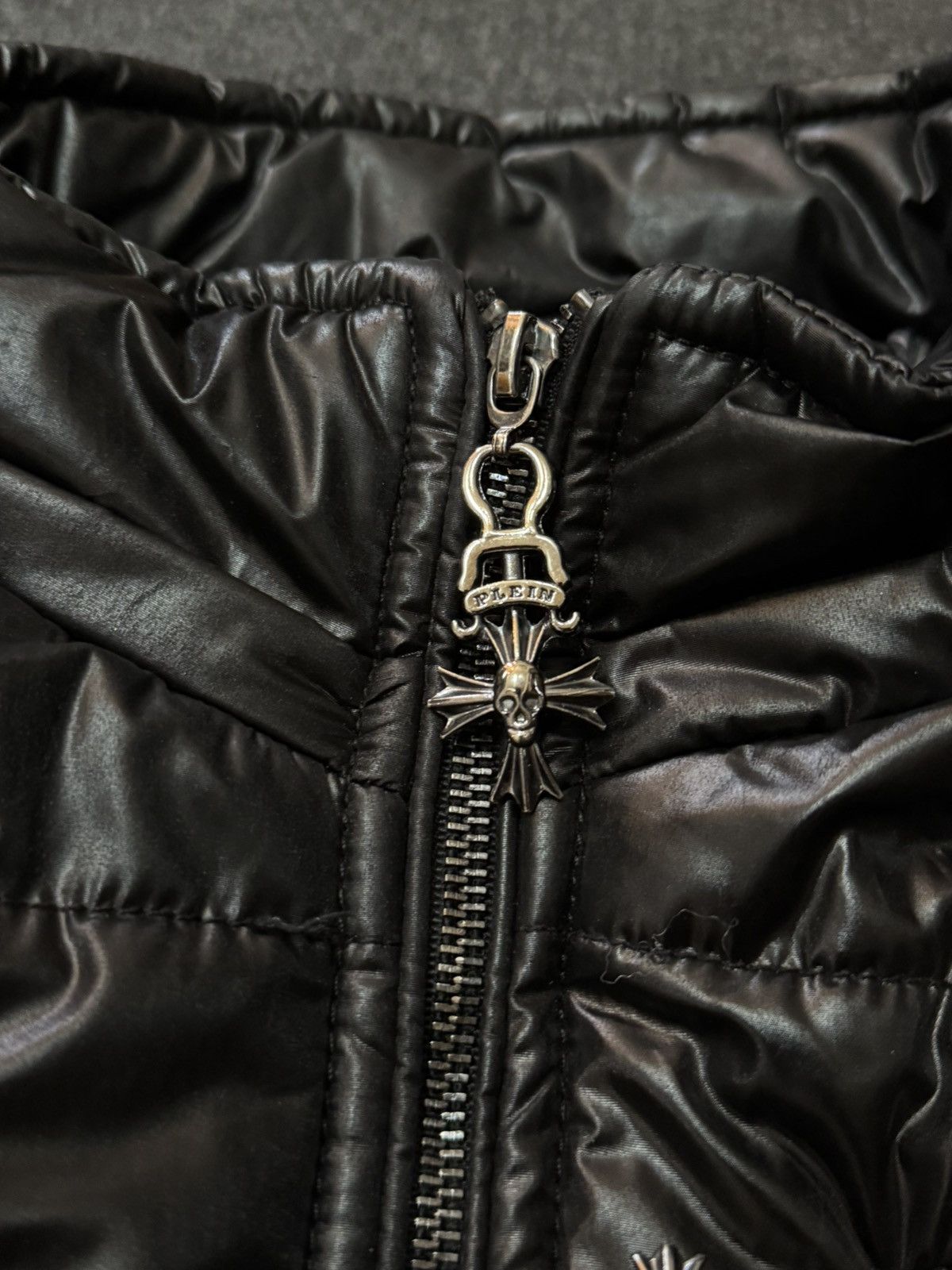 Philipp Plein Philipp Plein Puffer Jacket – Black Glossy Finish Size XL / US 12-14 / IT 48-50 - 5 Thumbnail