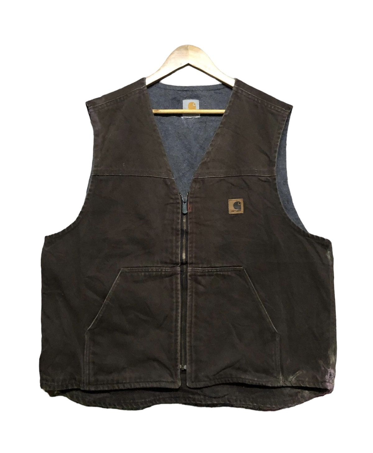 Carhartt Vtg🔥Carhartt Brown Duck Canvas Vest Jacket Size US M / EU 48-50 / 2 - 2 Thumbnail