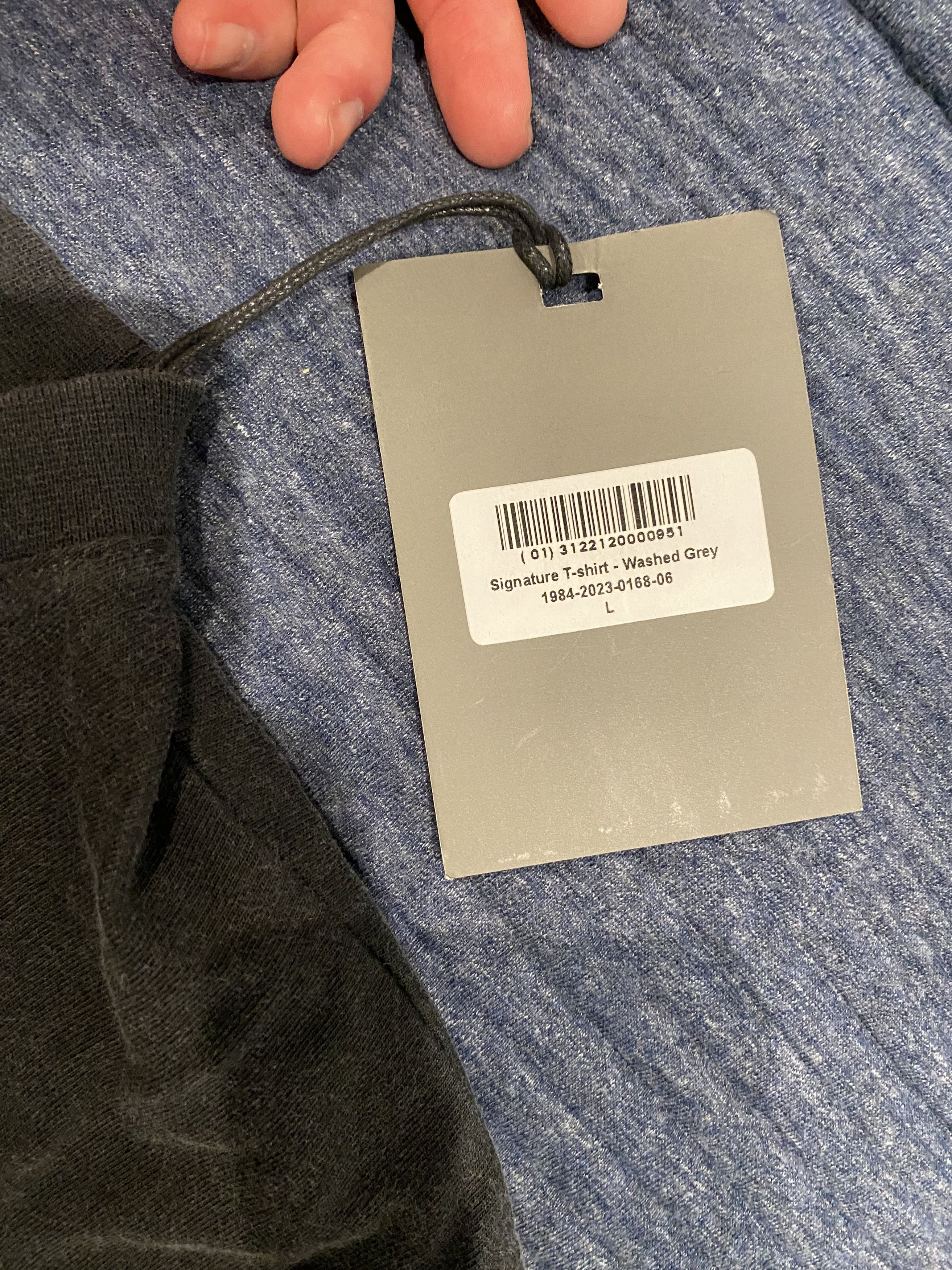 999 Club Signature T-Shirt Washed Gray Size US L / EU 52-54 / 3 - 2 Thumbnail