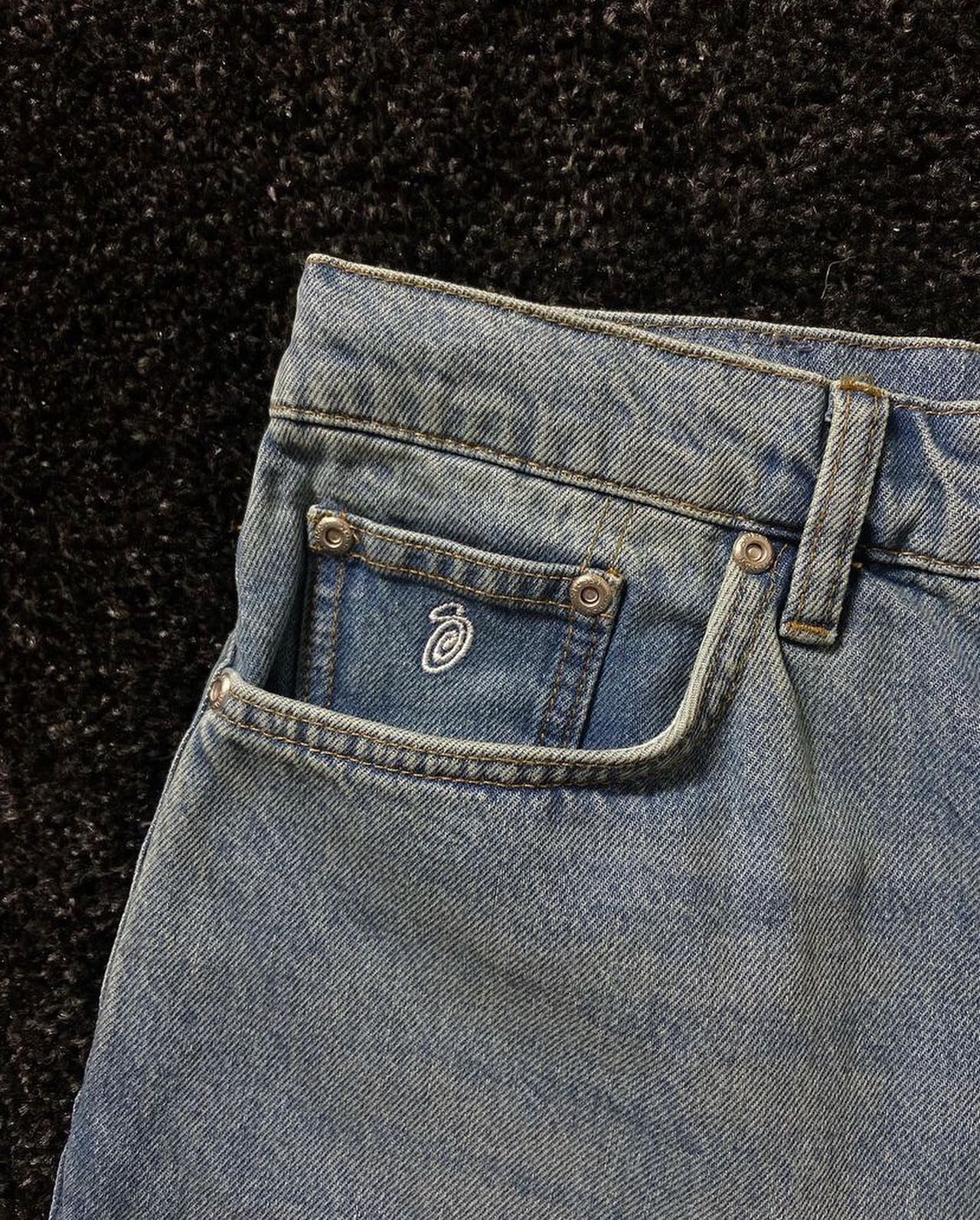 Stussy Stussy Big Ol Jeans Shorts Washed Blue Size 30 Jorts | Grailed