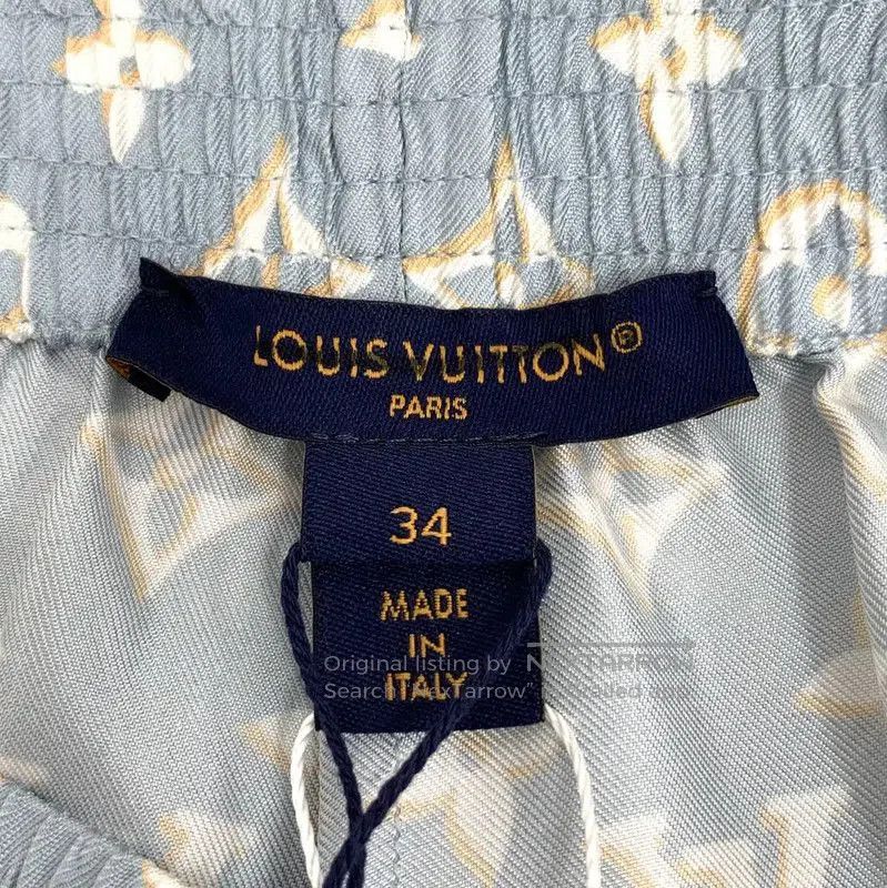 Other Louis Vuitton Light Blue Silk Women's Shorts . Size 22" - 5 Thumbnail