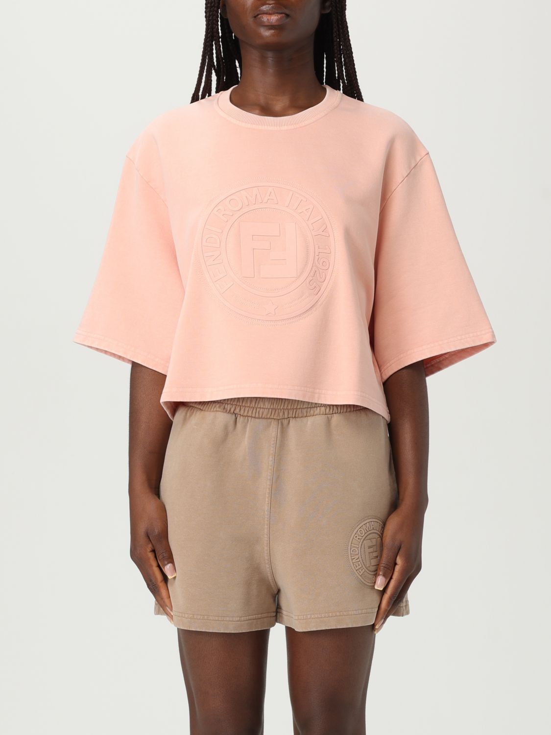 Fendi Fendi T-Shirt Woman Pink Size S / US 4 / IT 40 - 1 Thumbnail