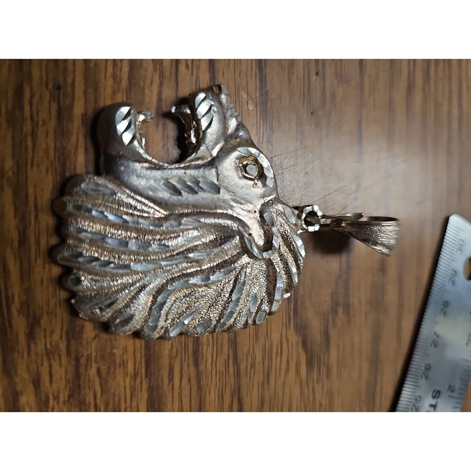 Other Roaring Lion Silver 925 Charm Pendant Leo King Roar Size ONE SIZE - 2 Thumbnail