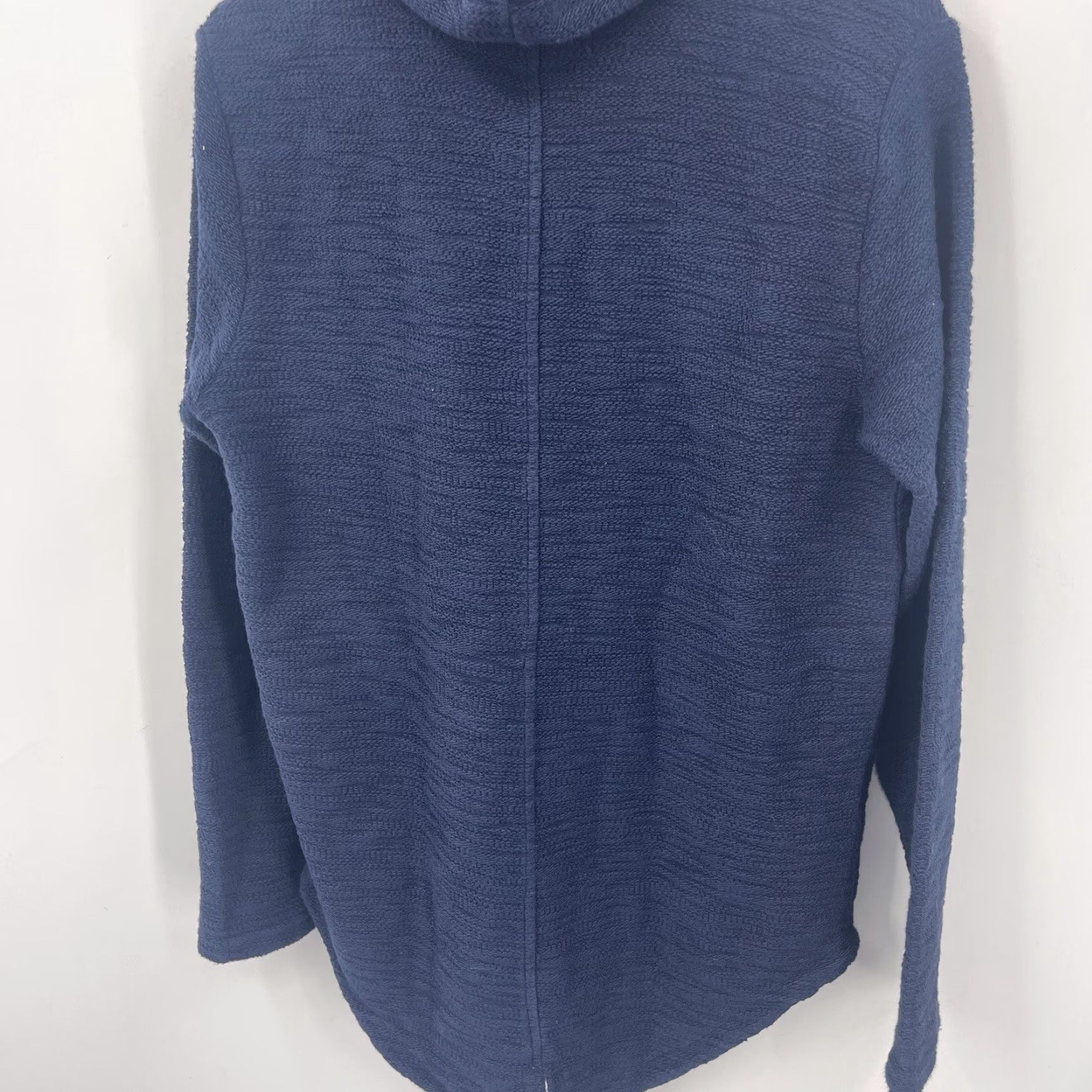 Vintage Leif Nelson Hoodie Zip Sweater Mens M Dark Blue Reverse Knit French Terry Full Zip Adults Medium Blue Modern Classic Sweatshirt Men Size US M / EU 48-50 / 2 - 5 Thumbnail