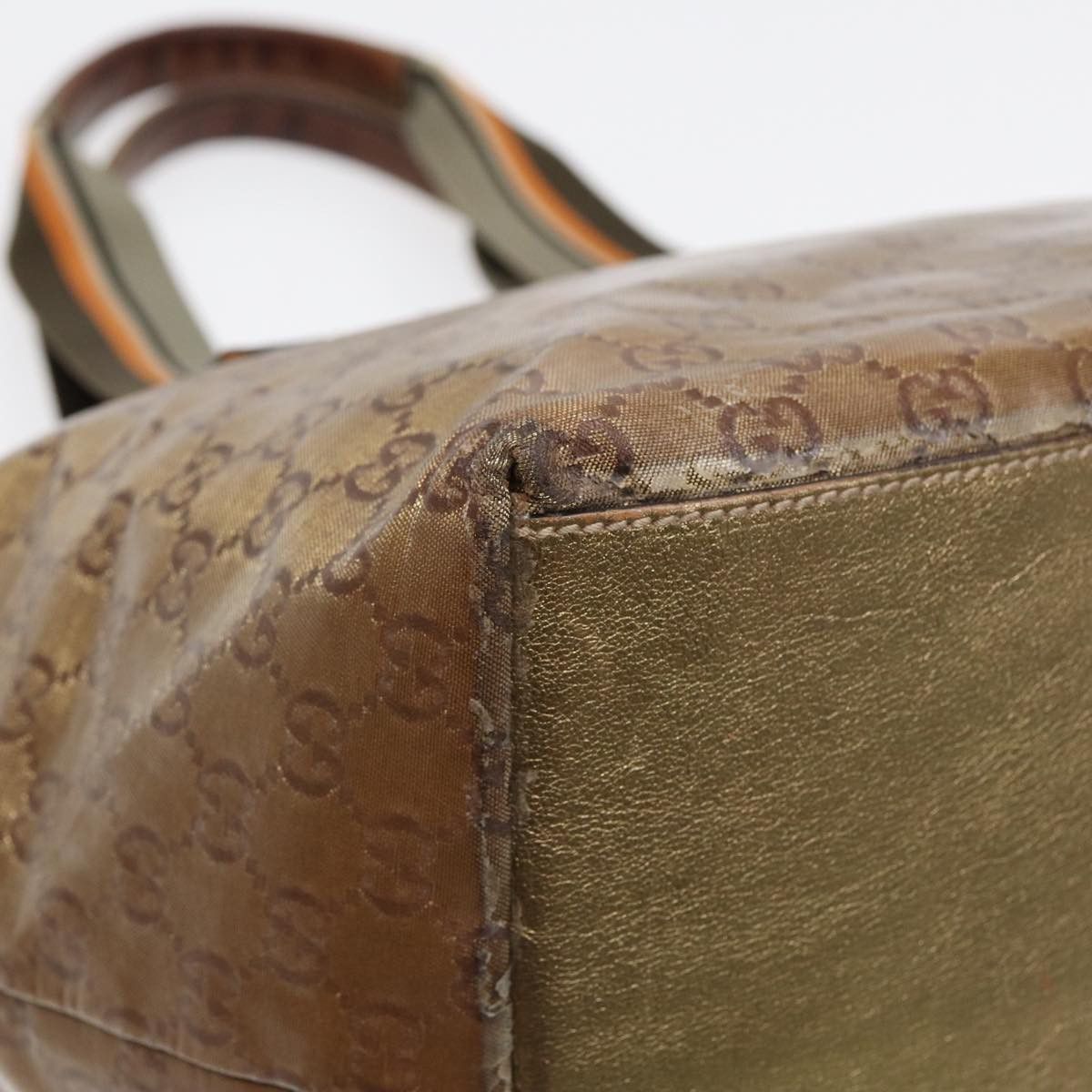 Gucci GUCCI GG Crystal Tote Bag Gold Size ONE SIZE - 13 Thumbnail