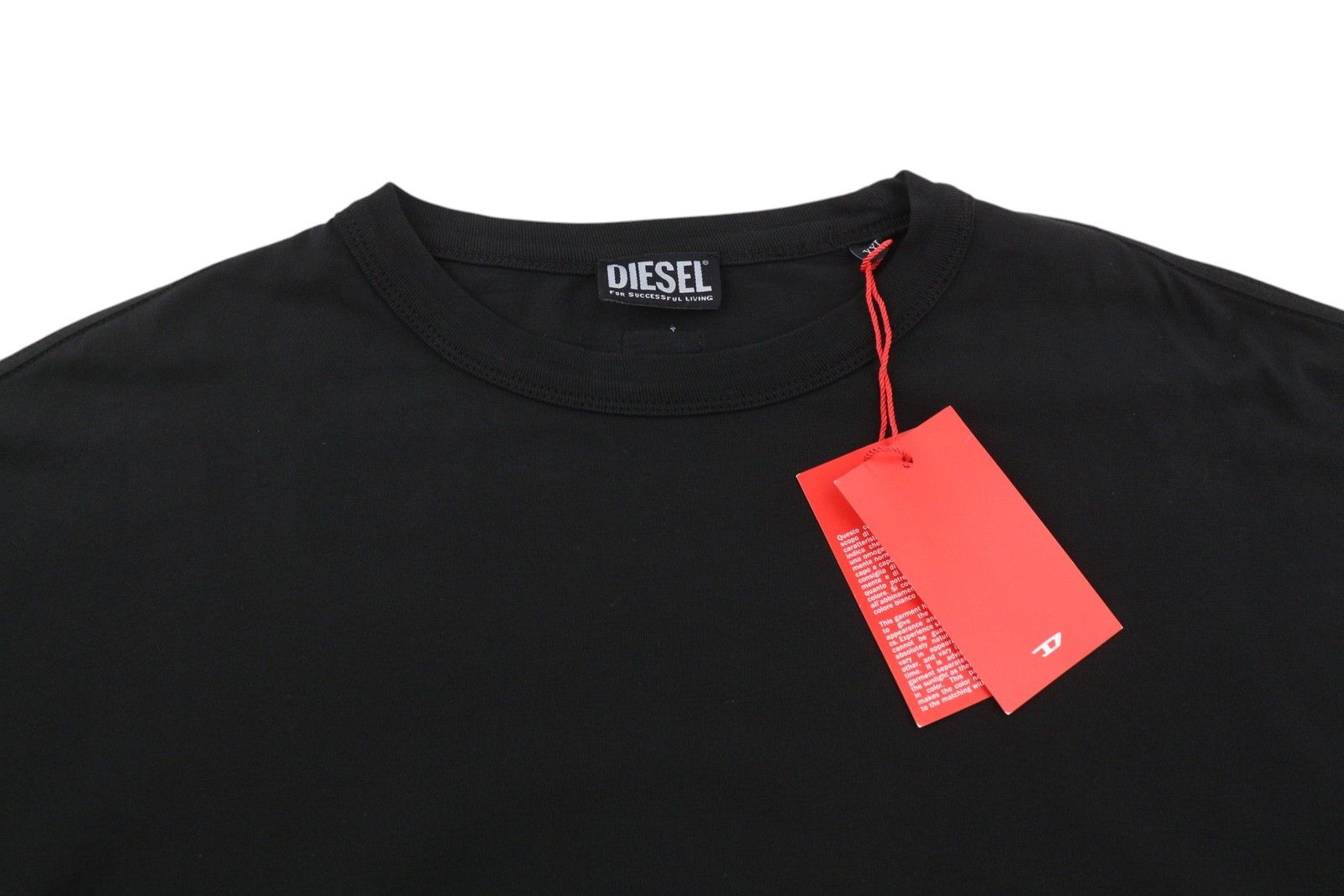 Diesel T-SHULA 2XL Black d Crew Collar Tricot T-Shirt 85141 Size US XXL / EU 58 / 5 - 4 Thumbnail
