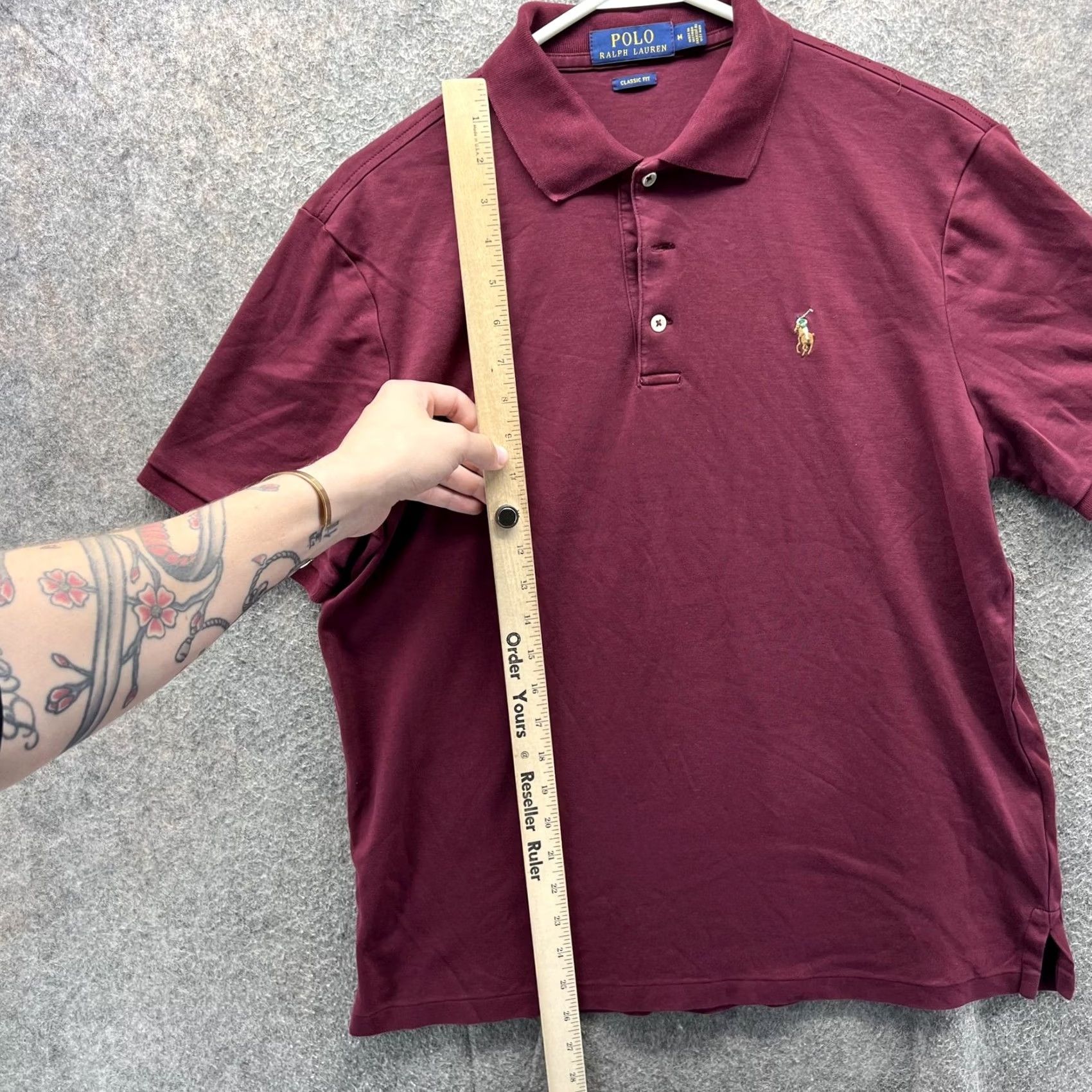 Polo Ralph Lauren Polo Ralph Lauren Polo Shirt Mens Medium Red Classic Fit Cotton Polo Pony Logo Shirt Size US M / EU 48-50 / 2 - 4 Thumbnail