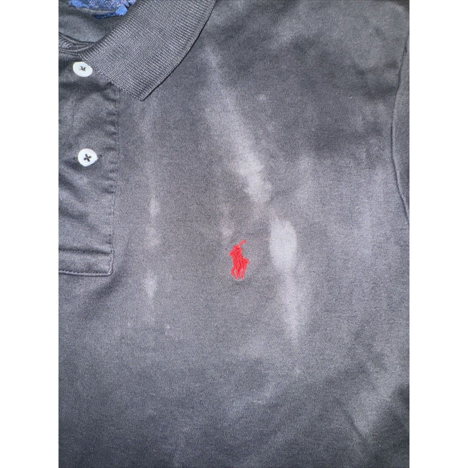 Ralph Lauren × Vintage Polo By Ralph Lauren Made In USA Polo Shirt Black M 18x24 Size US M / EU 48-50 / 2 - 2 Thumbnail