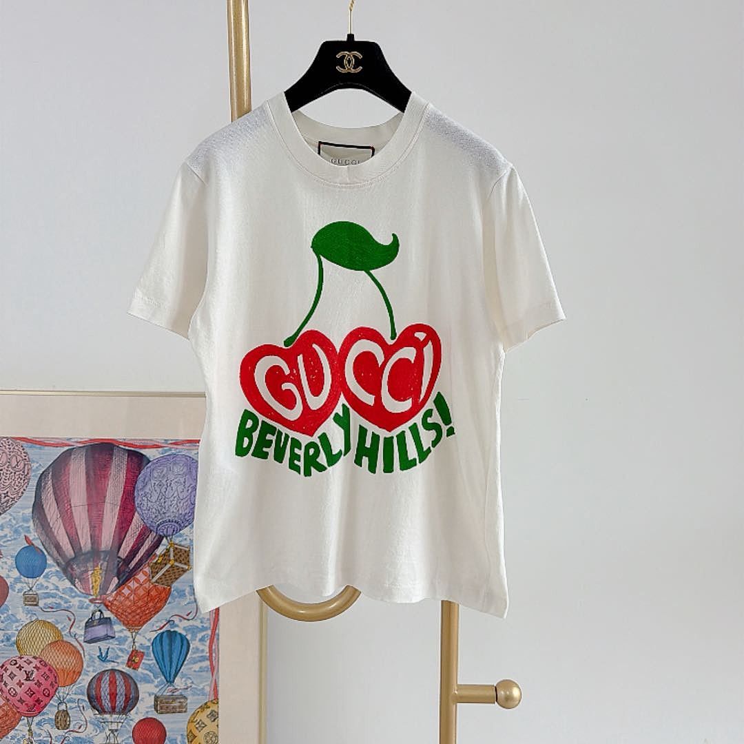 Gucci Gucci Beverly Hills Cherry T-Shirt Size XS Size XS / US 0-2 / IT 36-38 - 1 Thumbnail