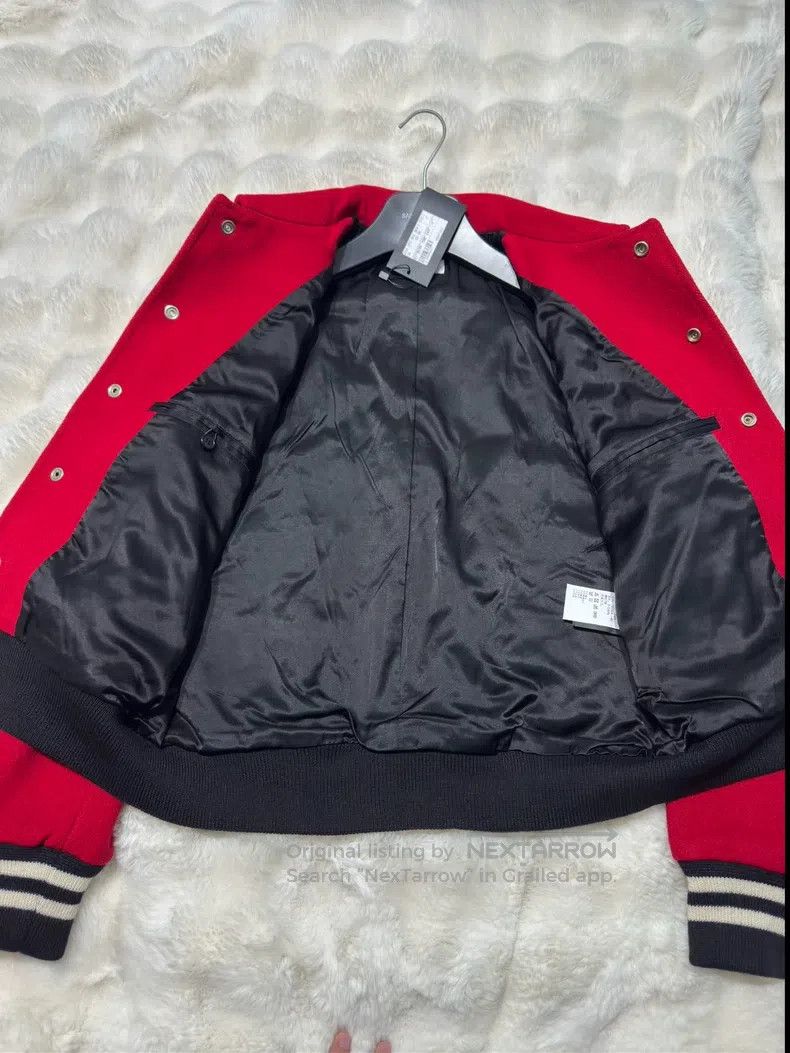 Saint Laurent Paris Saint Laurent Paris Red leopard print baseball jacket Size S / US 4 / IT 40 - 4 Thumbnail