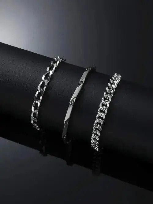 Jewelry Double Layered Chain Link Bracelet Size ONE SIZE - 4 Thumbnail
