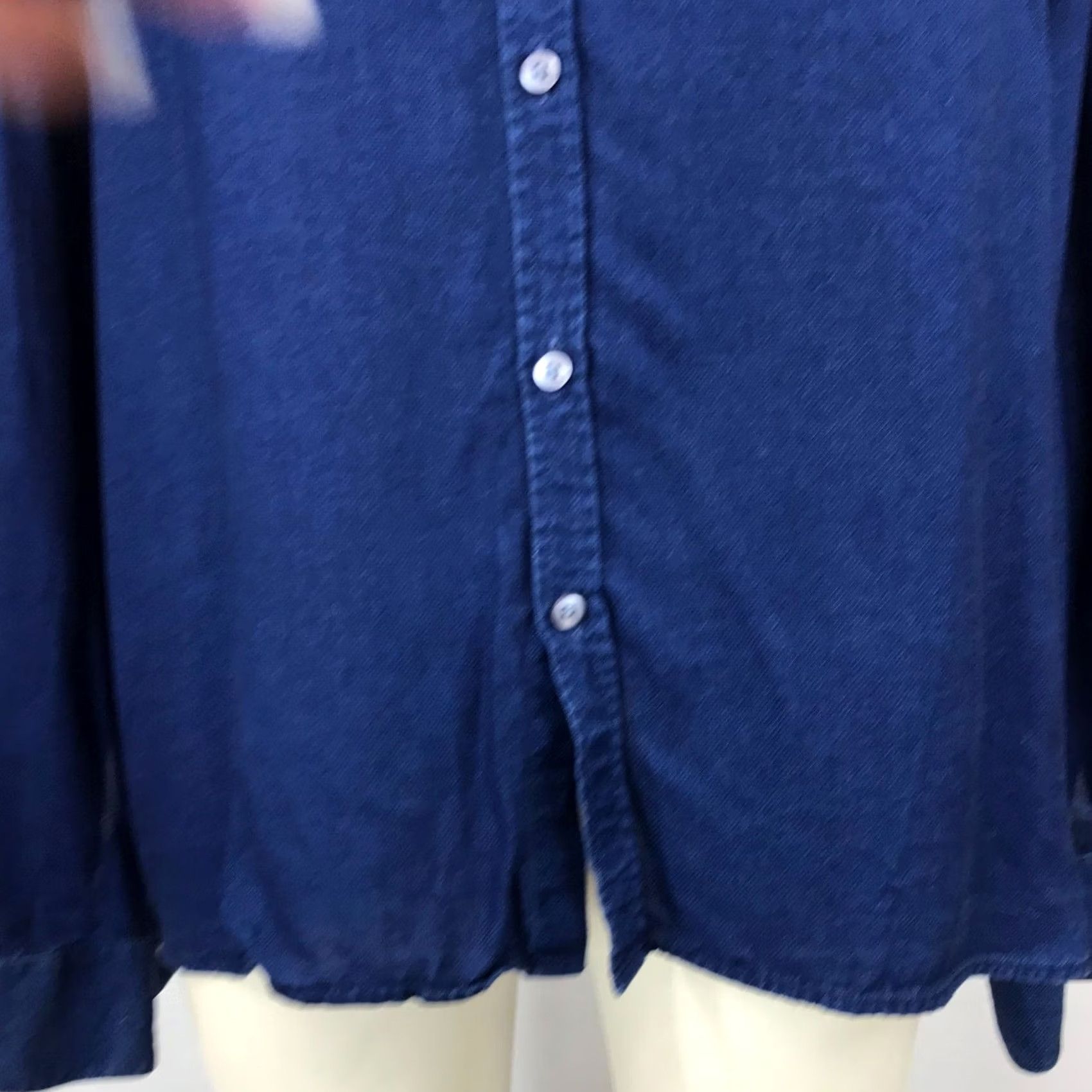 Vintage ROBERT BARAKETT Men's XXL Blue 100% TENCEL Long Sleeve Button Collared Shirt Size US XXL / EU 58 / 5 - 3 Thumbnail