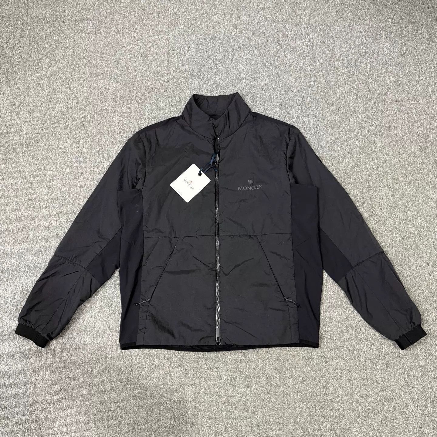 Moncler Black Lightweight Zip-Up Jacket Size US XXL / EU 58 / 5 - 1 Thumbnail