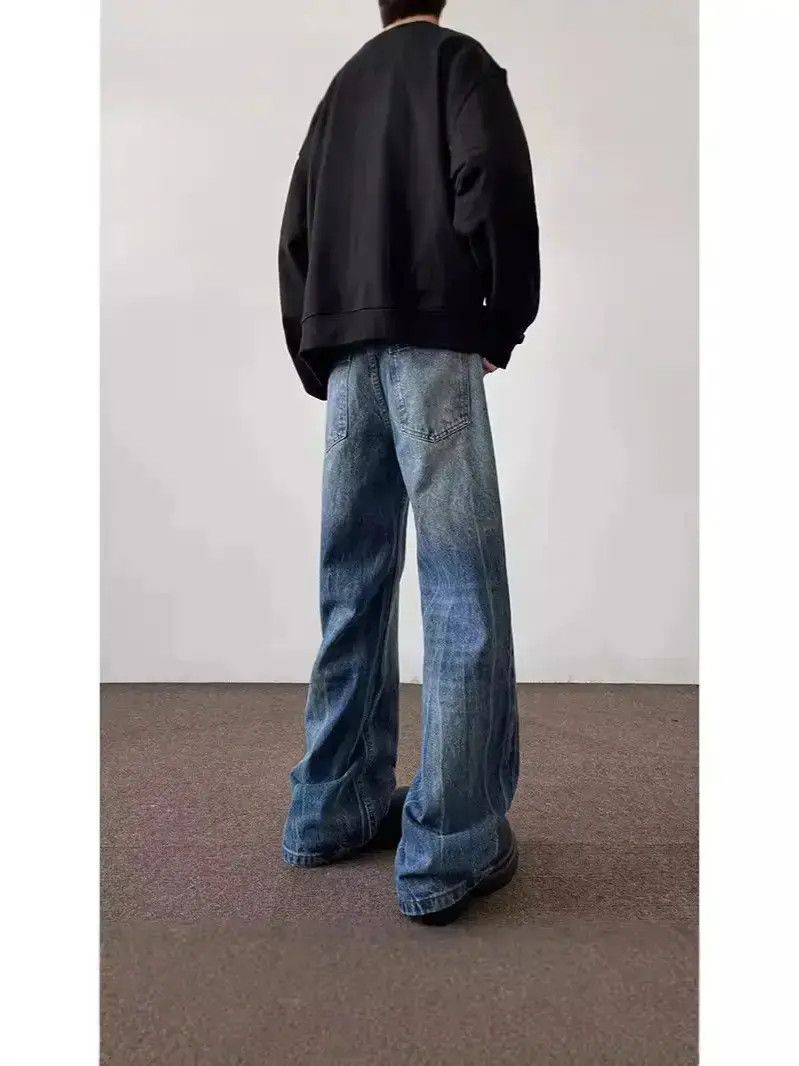 Japanese Brand Retro loose washed casual jeans Size US 32 / EU 48 - 3 Thumbnail
