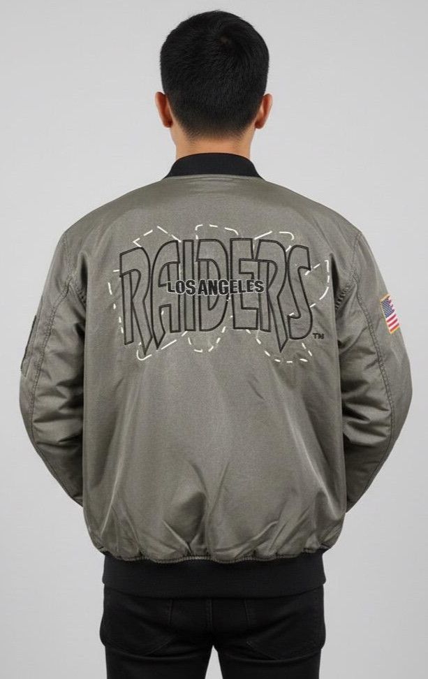 NFL Vintage NFL Riders Bombers Jacket Size US L / EU 52-54 / 3 - 2 Thumbnail