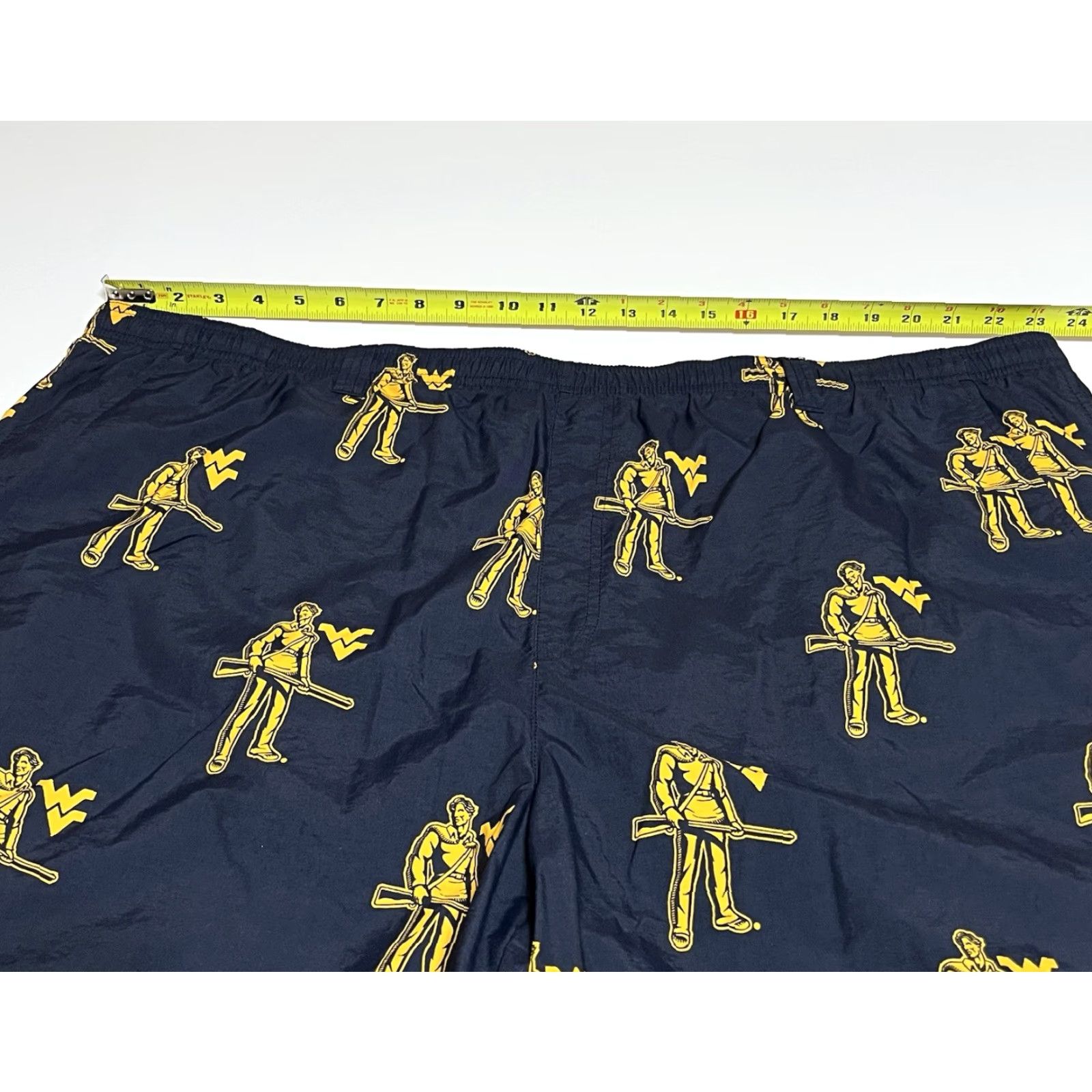 Vintage Columbia PFG Swim Trunks West Virginia Mountaineers Mens 3X Lined Short WVU Blue Beach Outdoor Trunks Mens Size US 39 - 3 Thumbnail