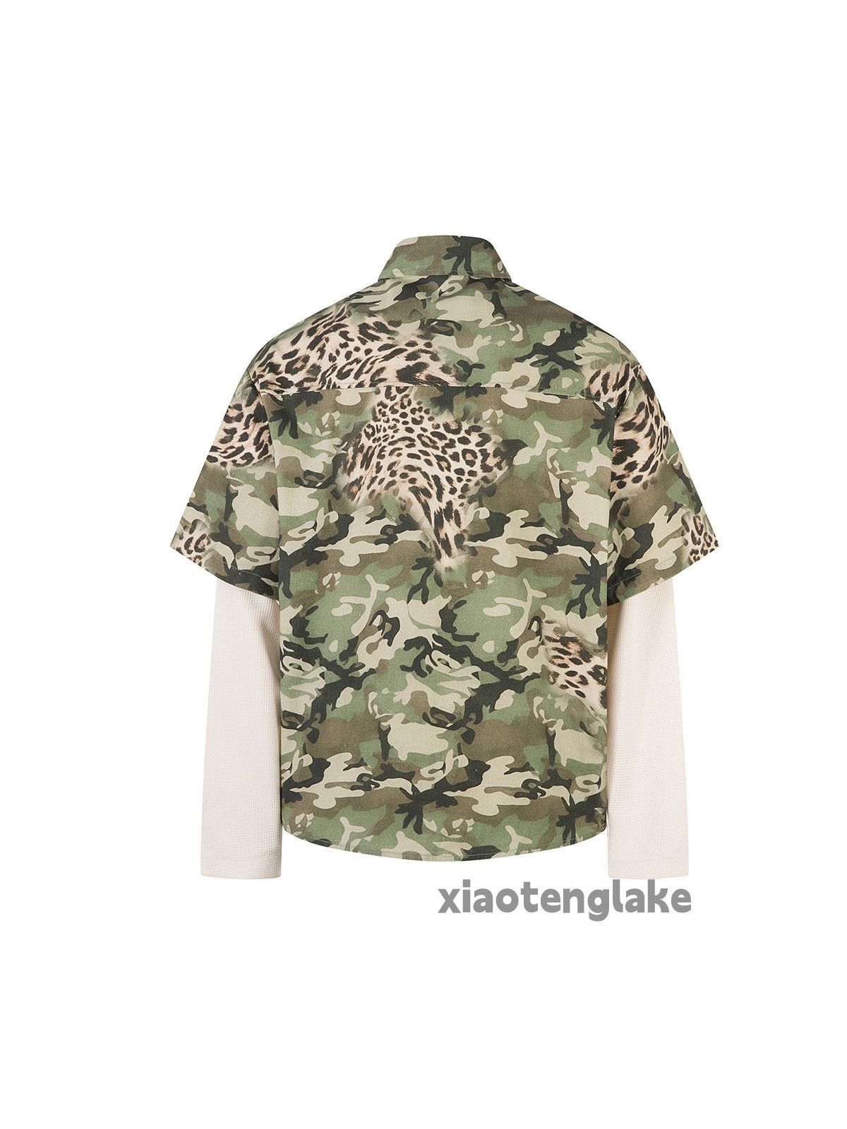 Vintage xz outdoor sports pattern festival leopard camo shirt Size US XL / EU 56 / 4 - 9 Thumbnail