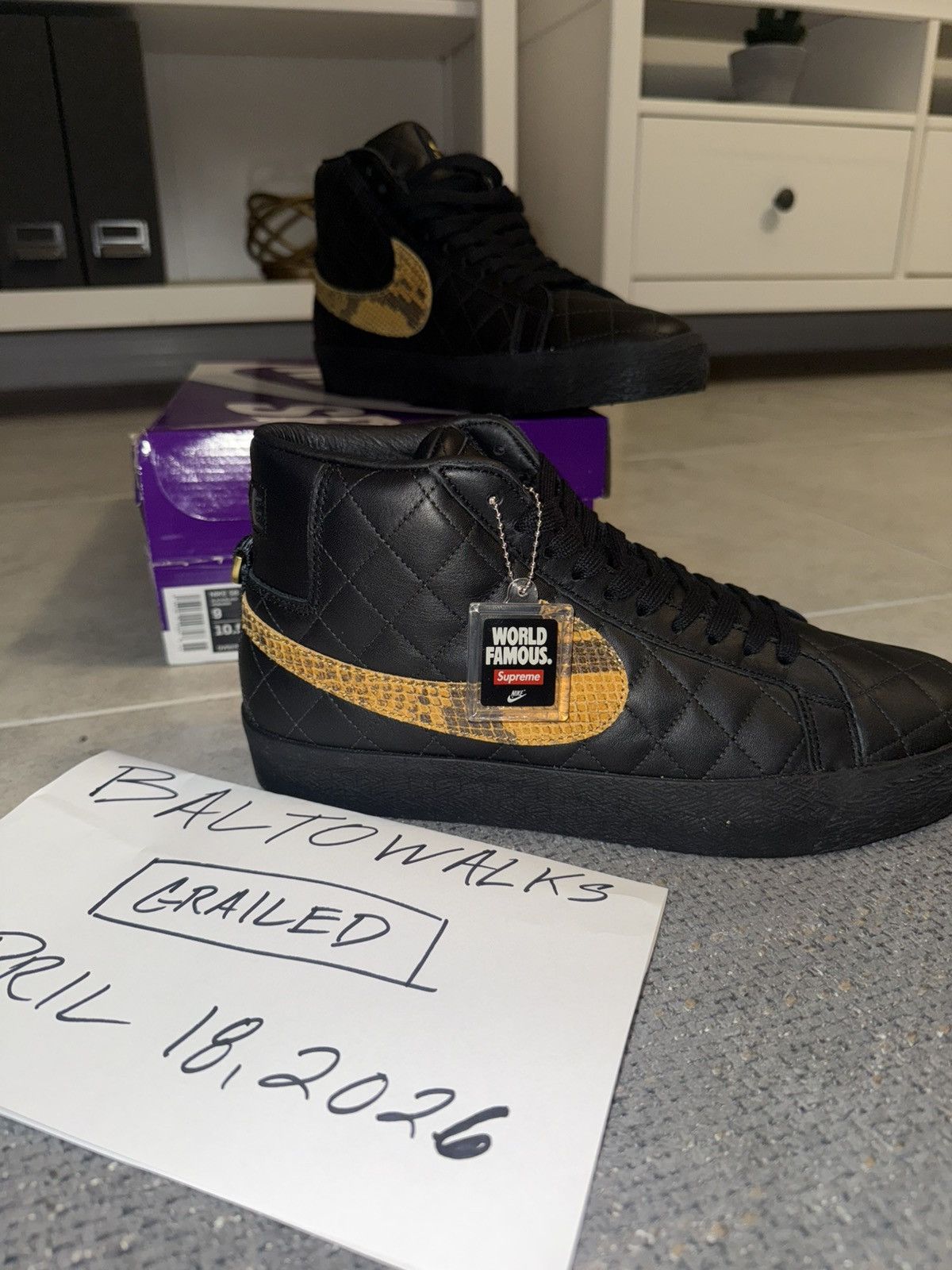 Nike SB Supreme Nike SB Blazer Size US 9 / EU 42 - 6 Thumbnail