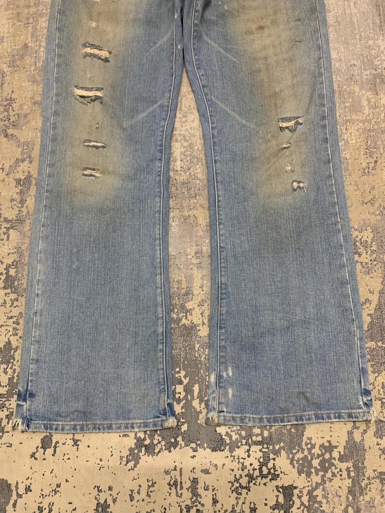 Hollister Mud Wash Hollister Distressed Boot Cut Y2K Jeans W34x32 Size US 34 / EU 50 - 3 Thumbnail