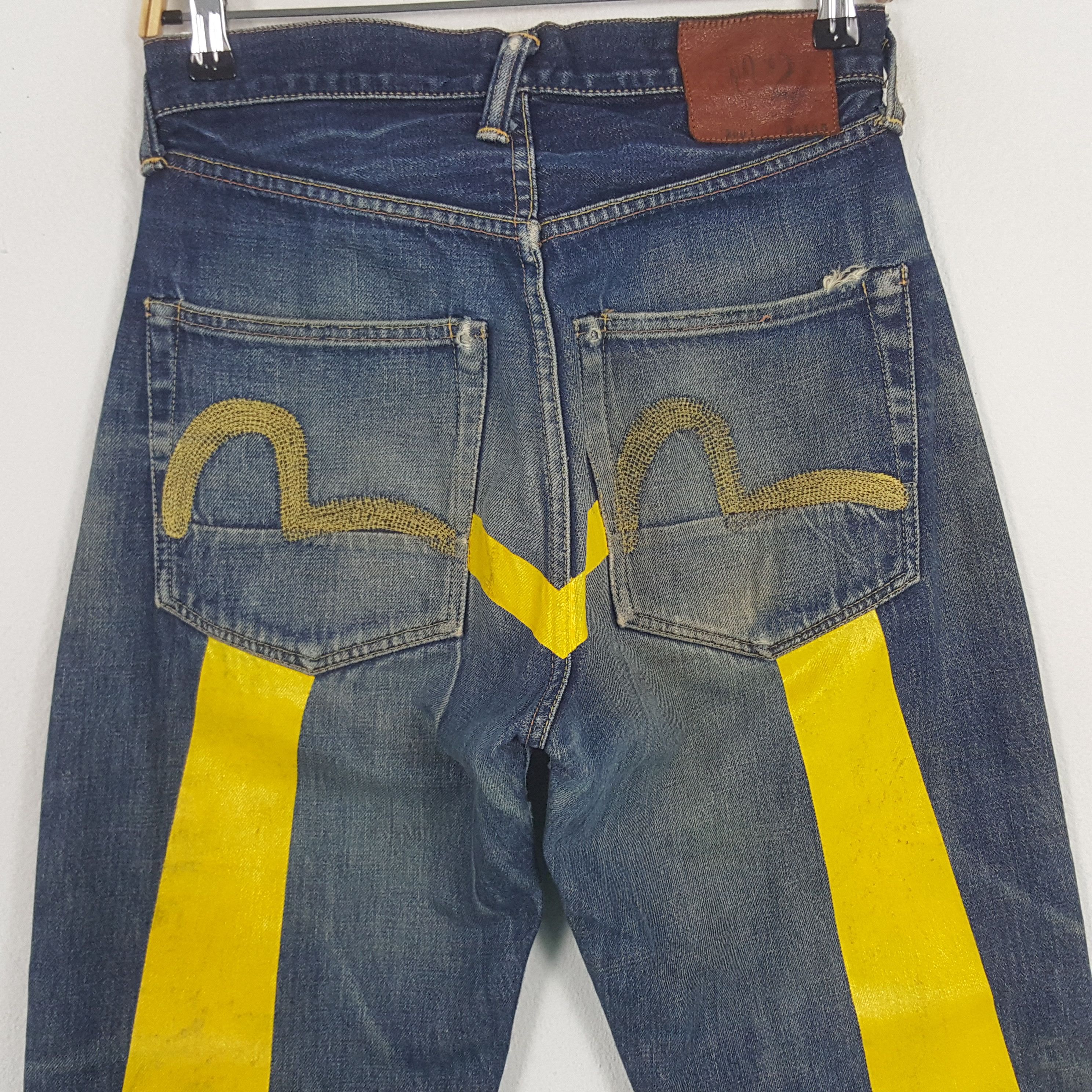 Evisu × Japanese Brand × Vintage Vintage Evisu Japanese Brand Daicock Custom Art Denim Jeans Size US 28 / EU 44 - 2 Thumbnail
