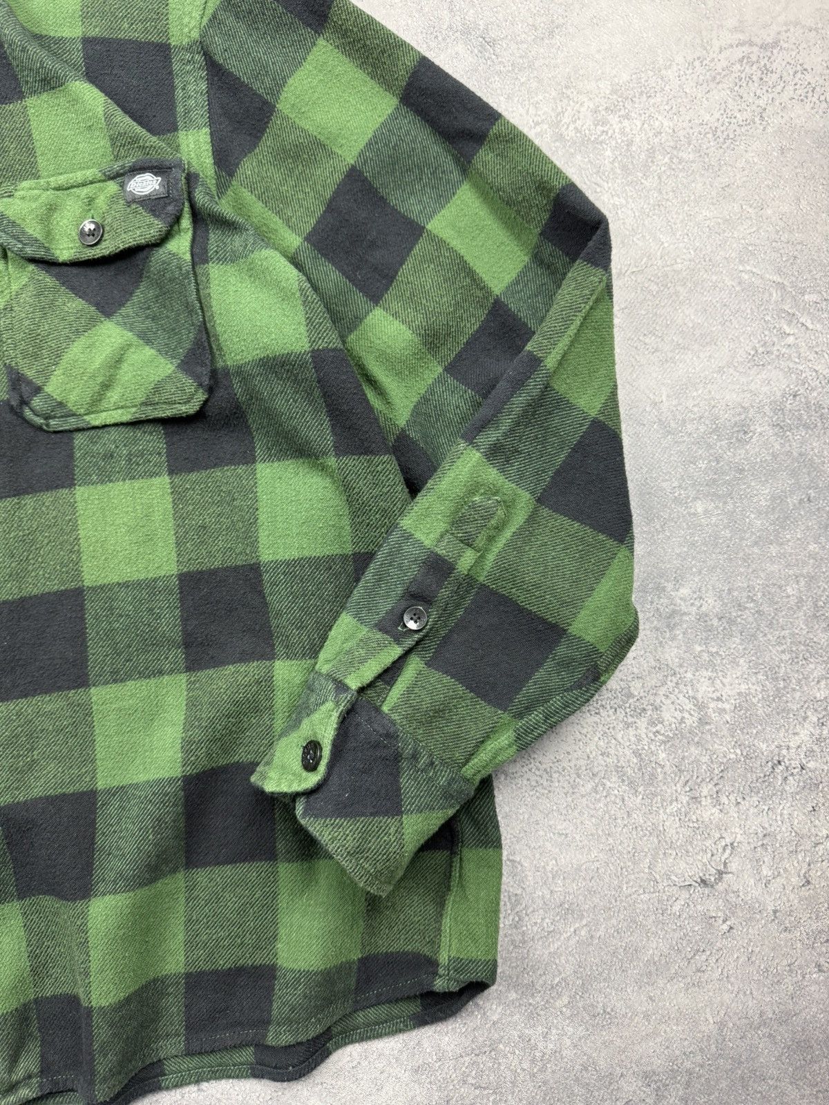 Dickies Vintage Dickies Flannel Shirt Green Checkered Button Up Y2K Size US XL / EU 56 / 4 - 10 Thumbnail