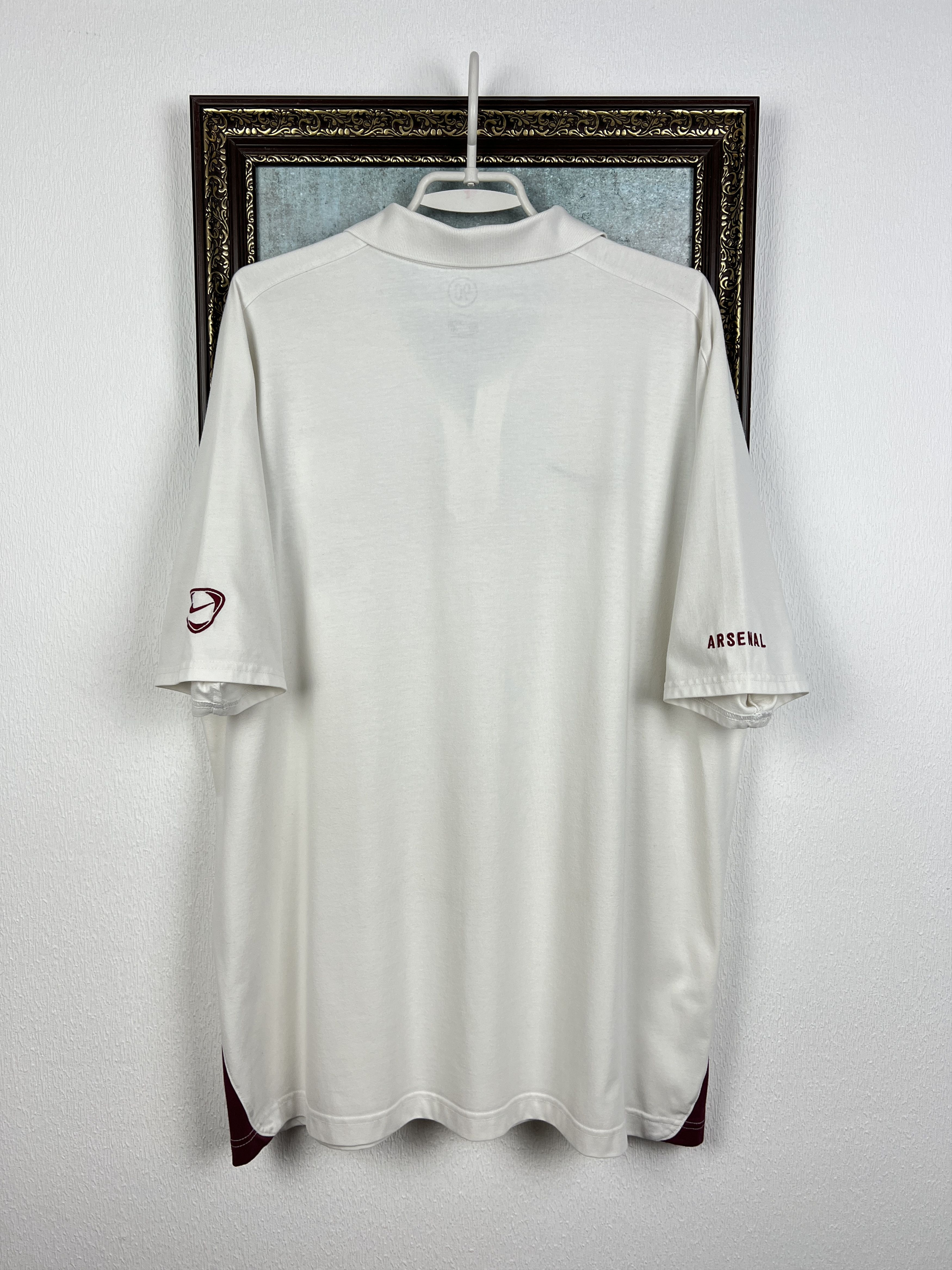 Nike Vintage Arsenal Football Shirt Polo Soccer Jersey Gunners Size US XL / EU 56 / 4 - 9 Thumbnail