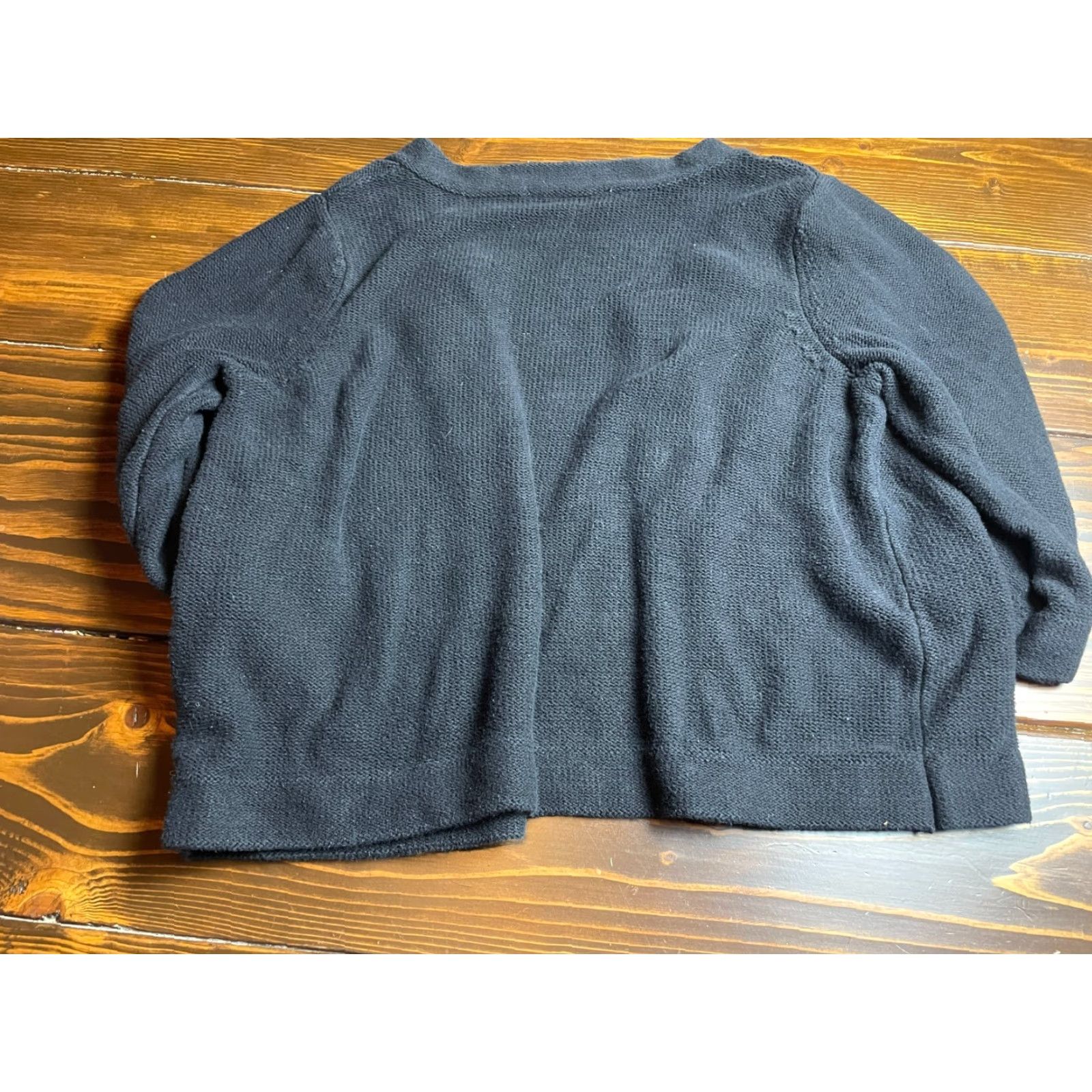 Croft & Barrow Croft & Barrow Sweater Womens 1X Cardigan Long Sleeve Black Plus Size Regular Casual Modern Gro Size XL / US 12-14 / IT 48-50 - 2 Thumbnail