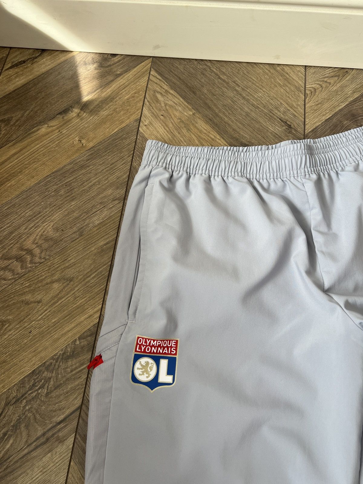 Adidas Vintage Adidas Olympique Lyon Pants Football Track Bottoms Size US 33 - 6 Thumbnail