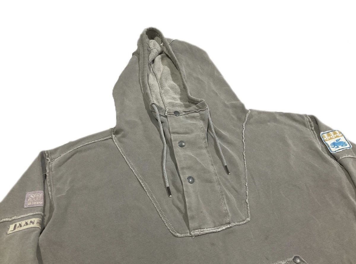 Diesel 🔥Sick Y2K Diesel Frayed Rivet Anorak Hoodie Size US L / EU 52-54 / 3 - 5 Thumbnail