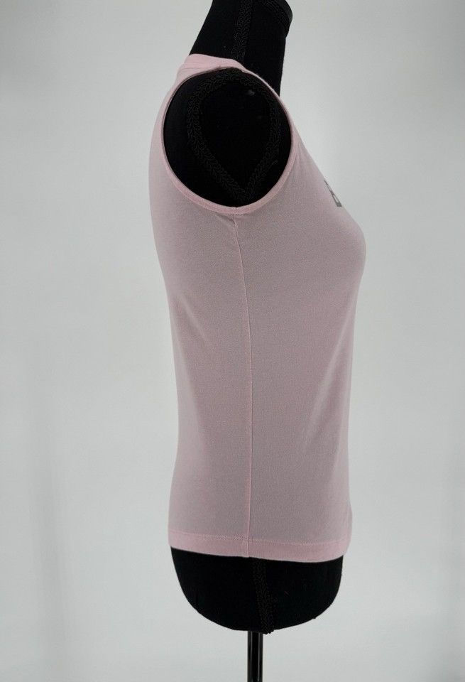 Balmain Balmain Paris Printed T Shirt Top Pink Sleeveless Size M Size M / US 6-8 / IT 42-44 - 4 Thumbnail