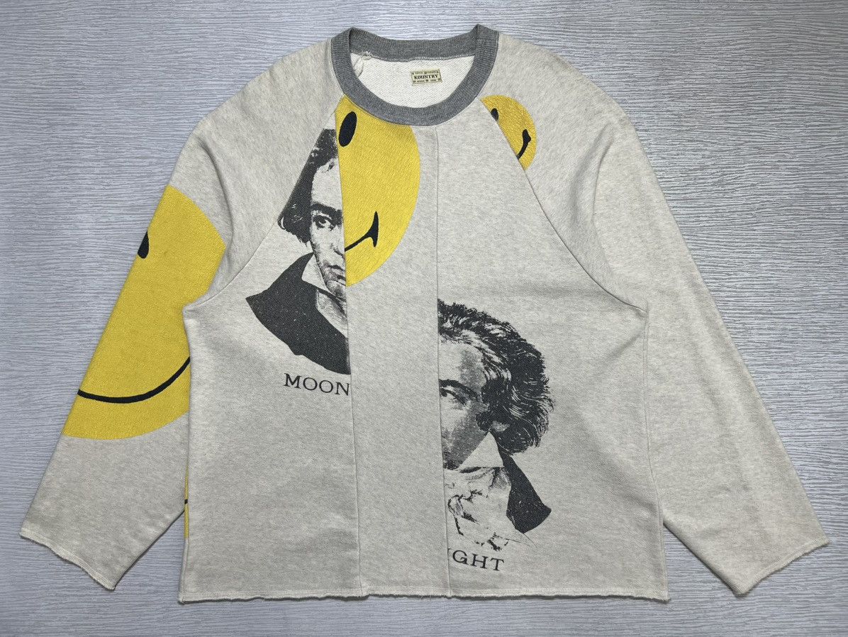 KAPITAL Beethoven Smile スウェット KAPITAL Beethoven remake smile smily sweatshirt beige new L | eBay